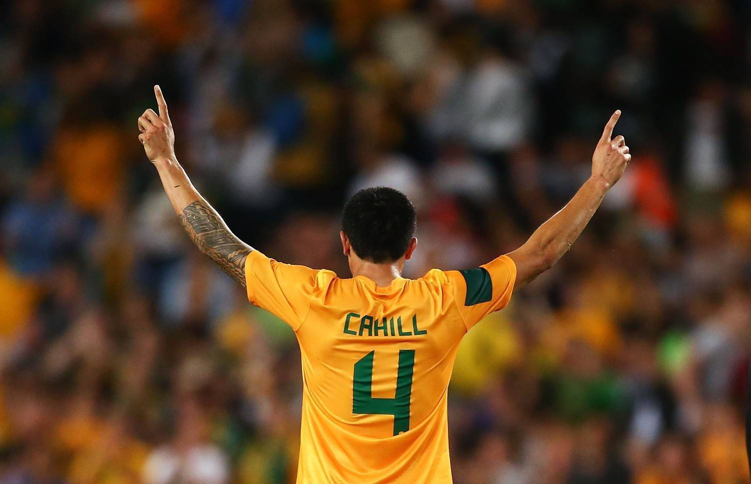 Pambansang Koponan ng Australia Tim Cahill Kuha sa Likod Wallpaper