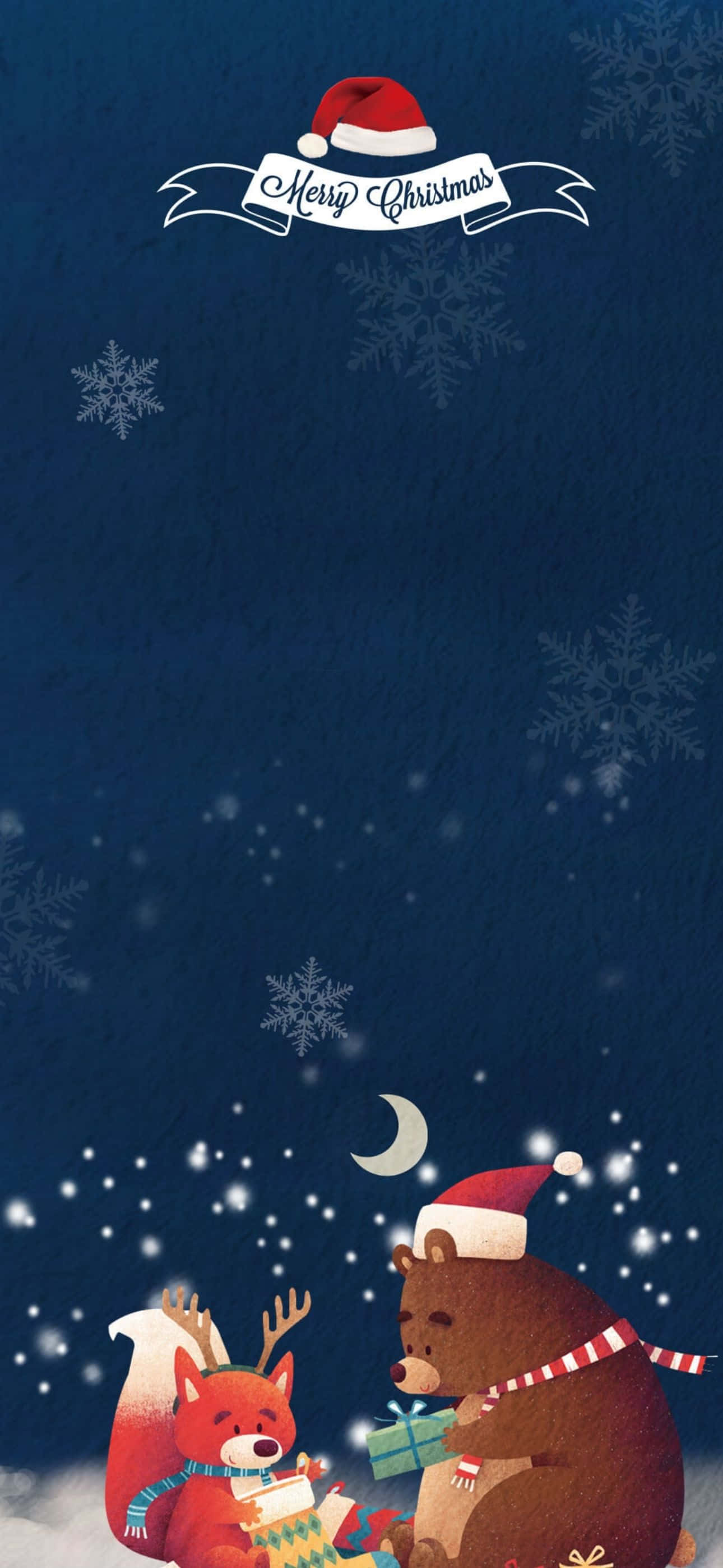 Panahon na ng Pasko! Ipagdiwang gamit ang masayang background ng iPhone. Wallpaper