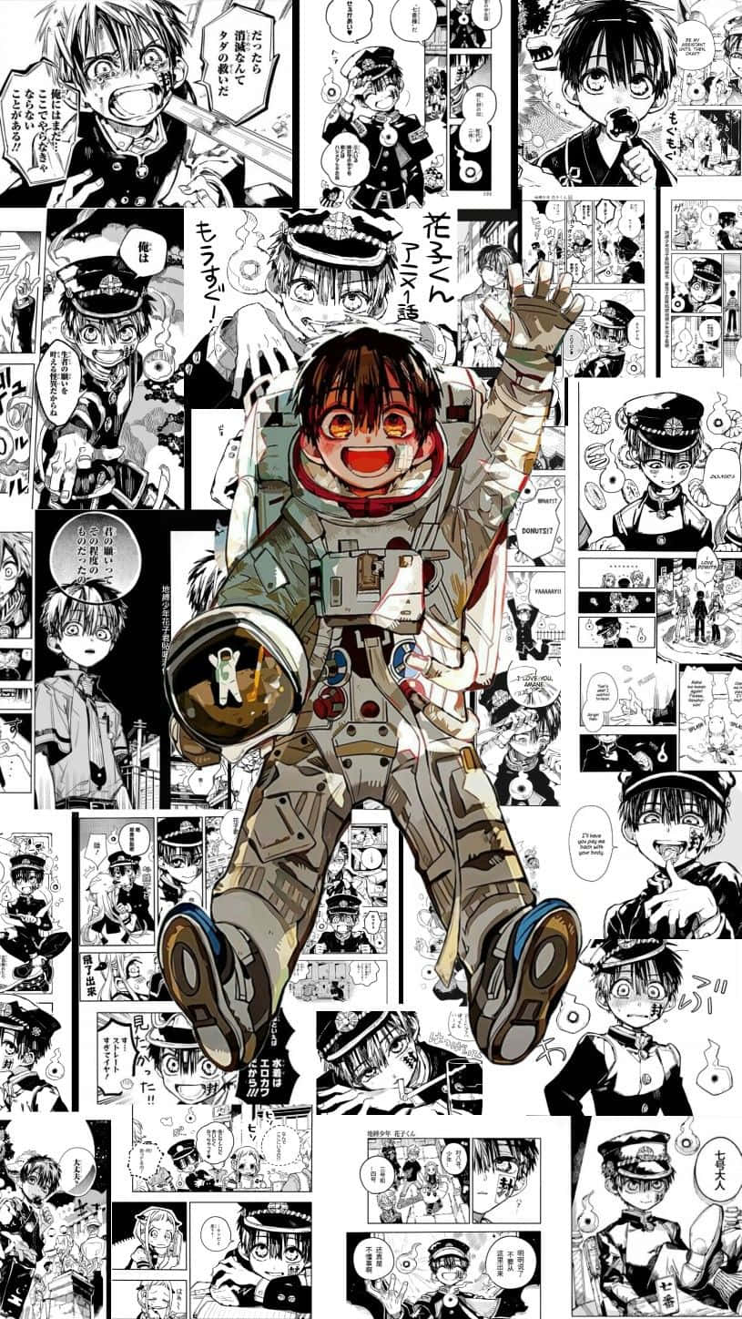 Panel ng Manga na may Kakaibang Nakakaakit na Paleta ng Kulay Wallpaper