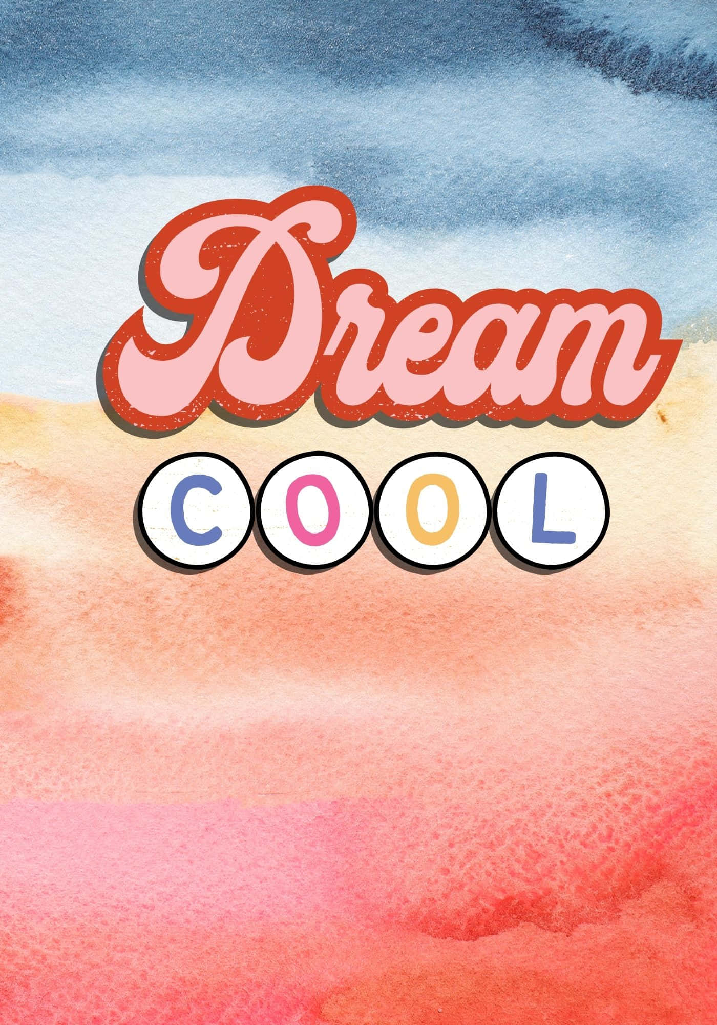 Pangarap na Cool na Watercolor Gradient Background Wallpaper