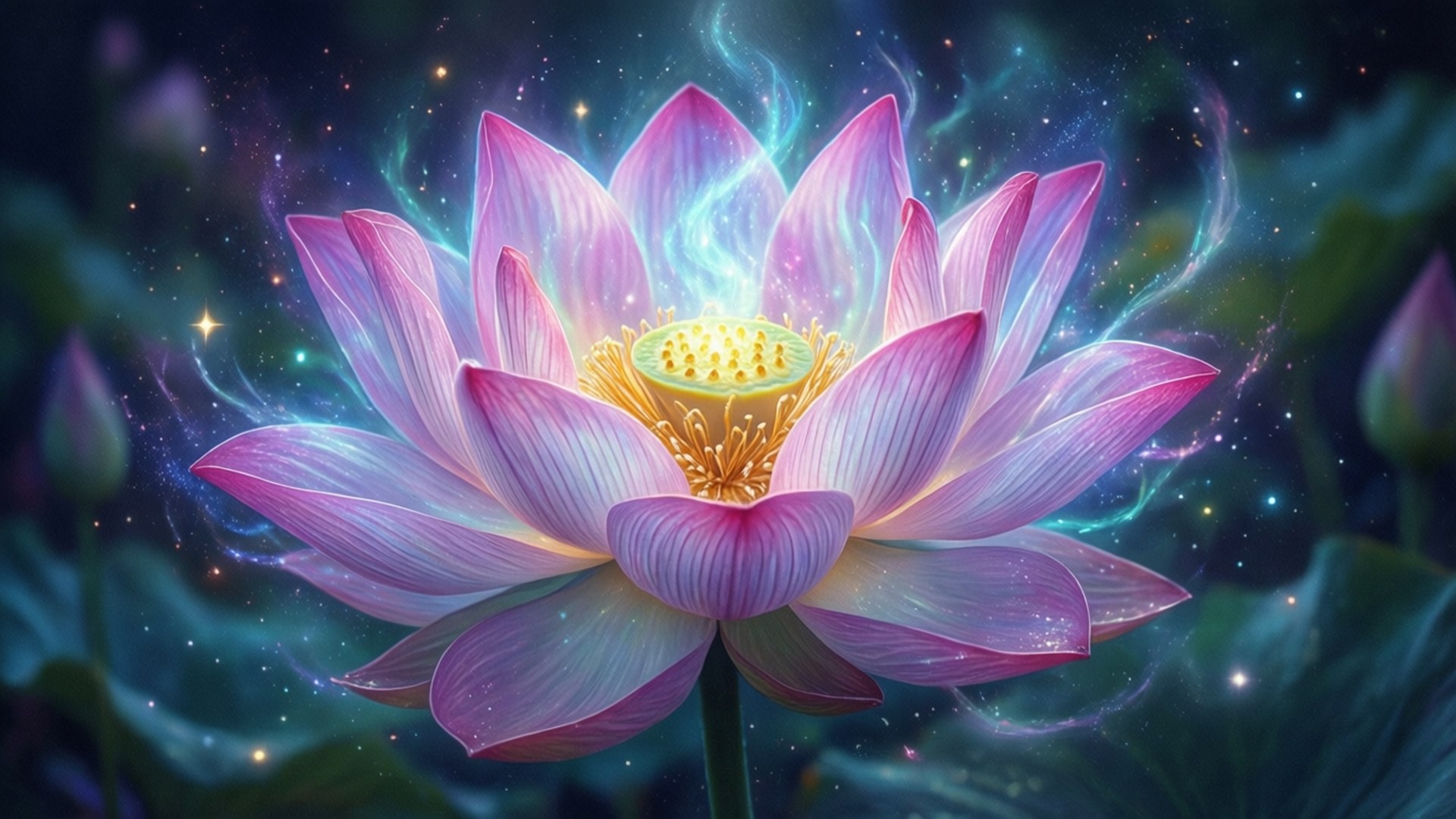 Pangarap na Nagliliyab na Lotus Wallpaper