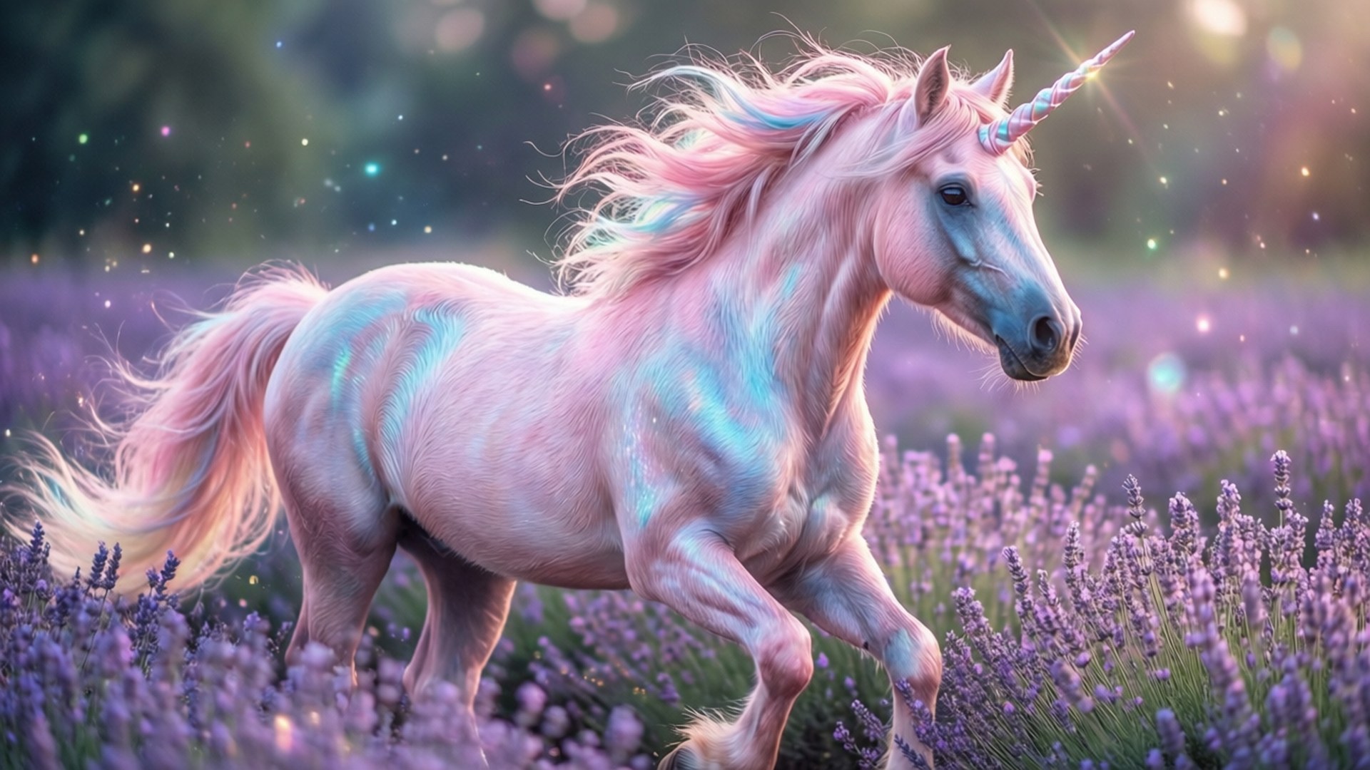 Pangarap ng Pastel na Unicorn Wallpaper