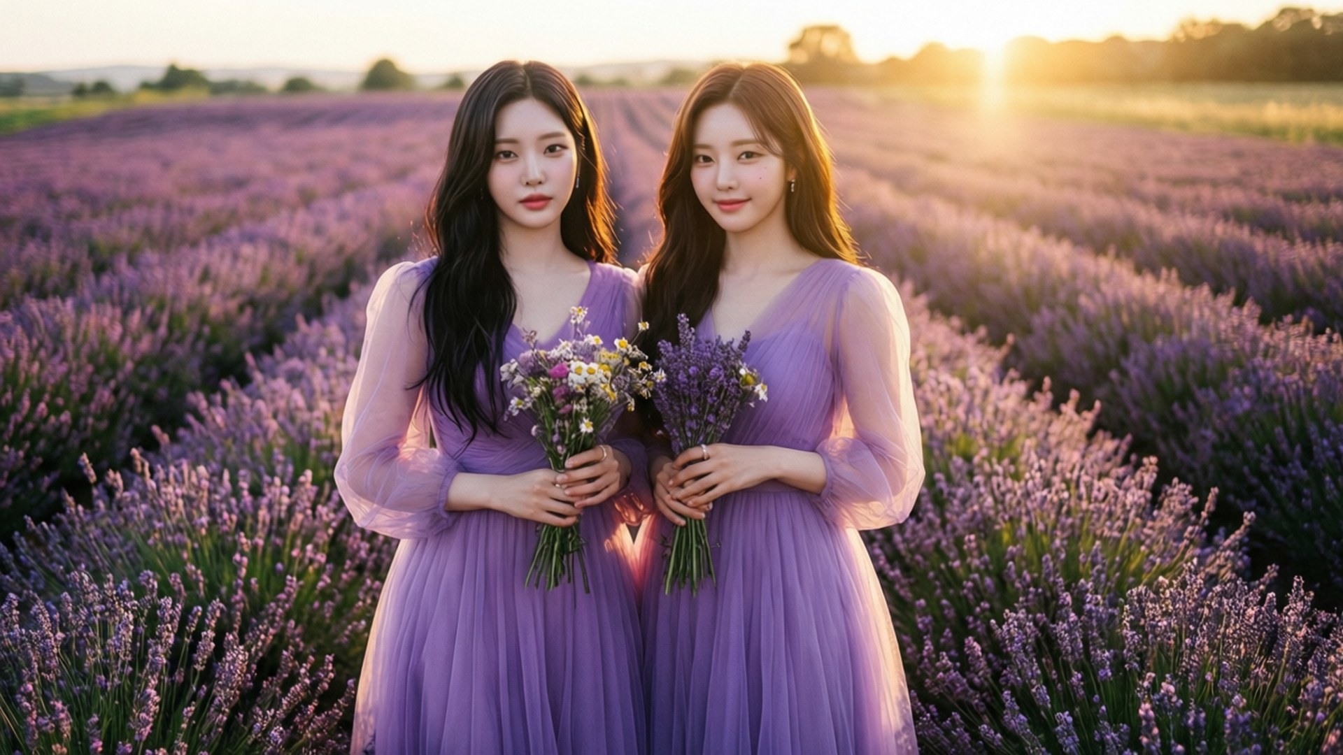 Pangarap sa Lavender Field Wallpaper