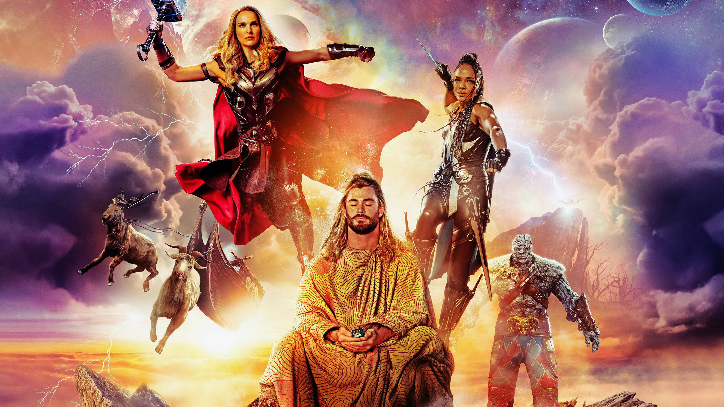 Pangunahing Tauhan ng Thor Love And Thunder Wallpaper