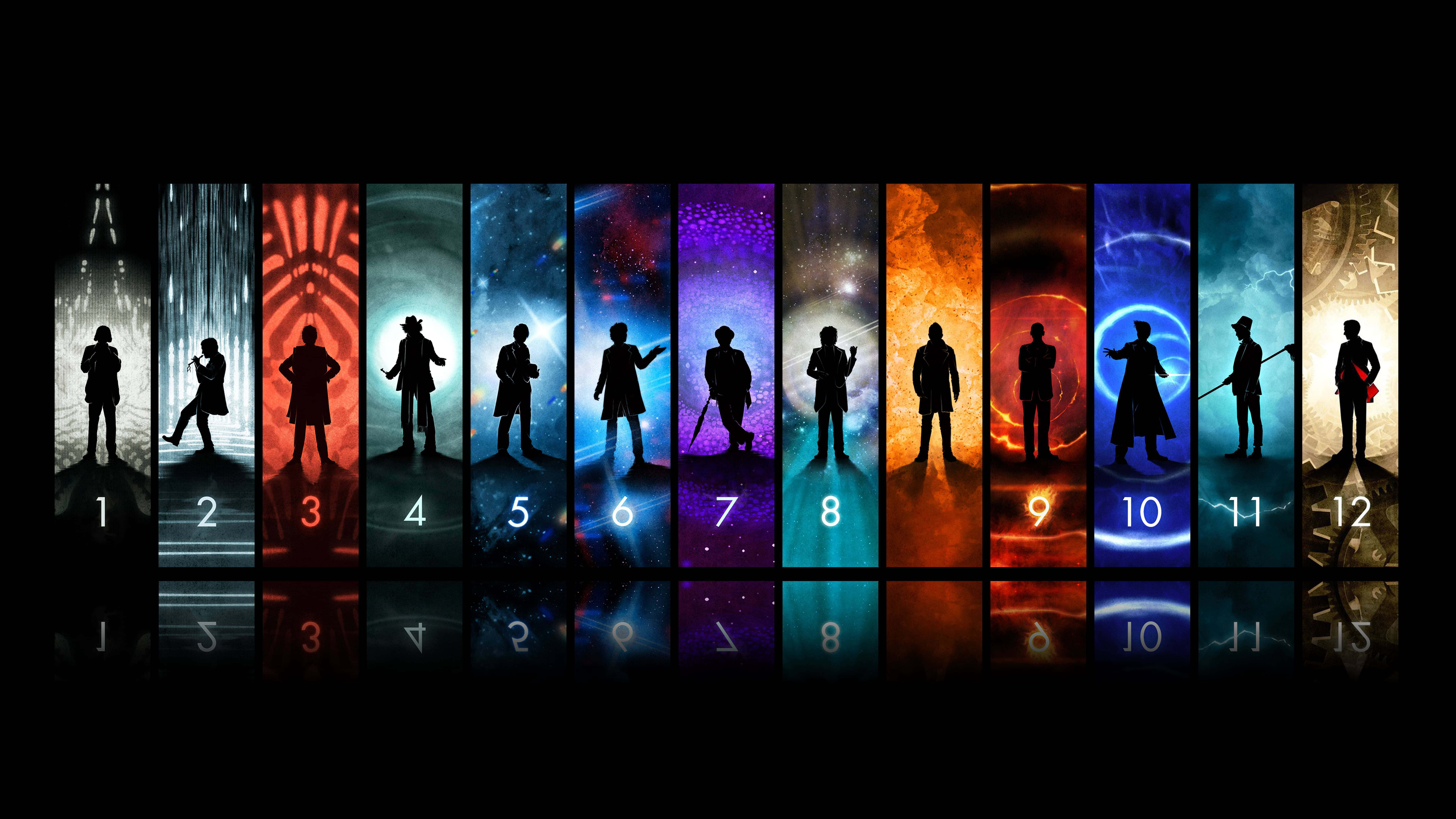 Panoorin ang mundo sa dalawang magkaibang screen Wallpaper