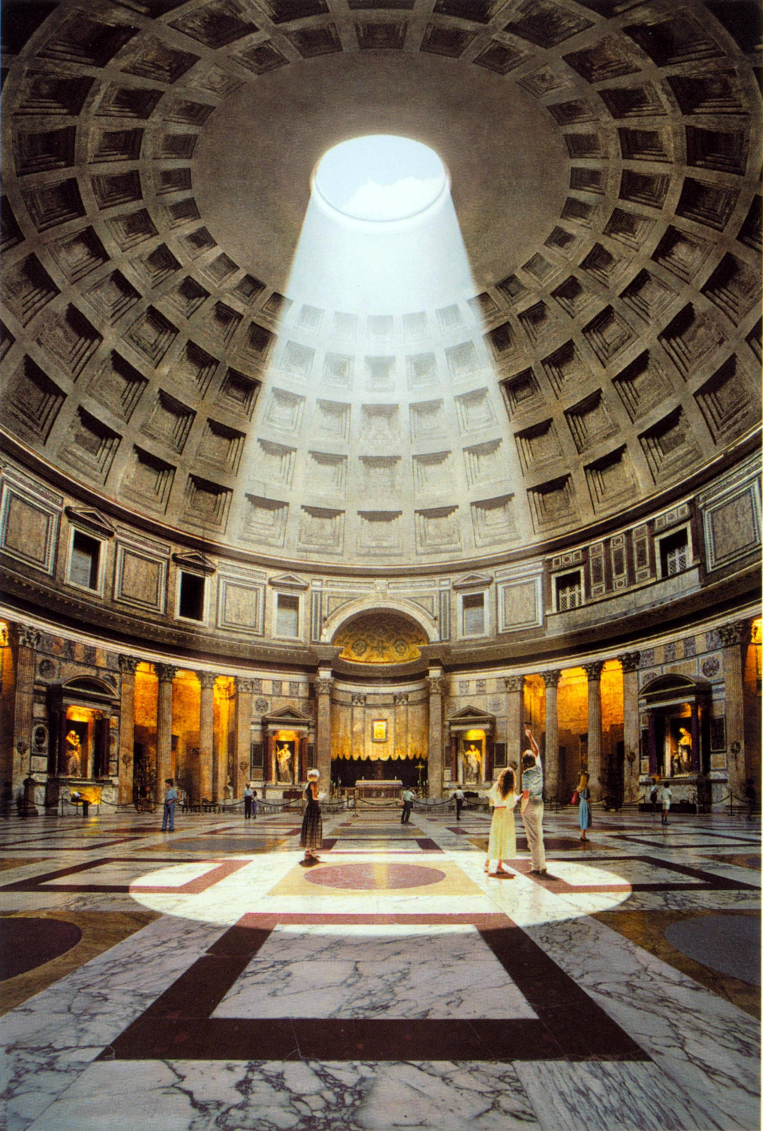 Pantheon na Sikat ng Adlaw na Diretso sa Baba Wallpaper