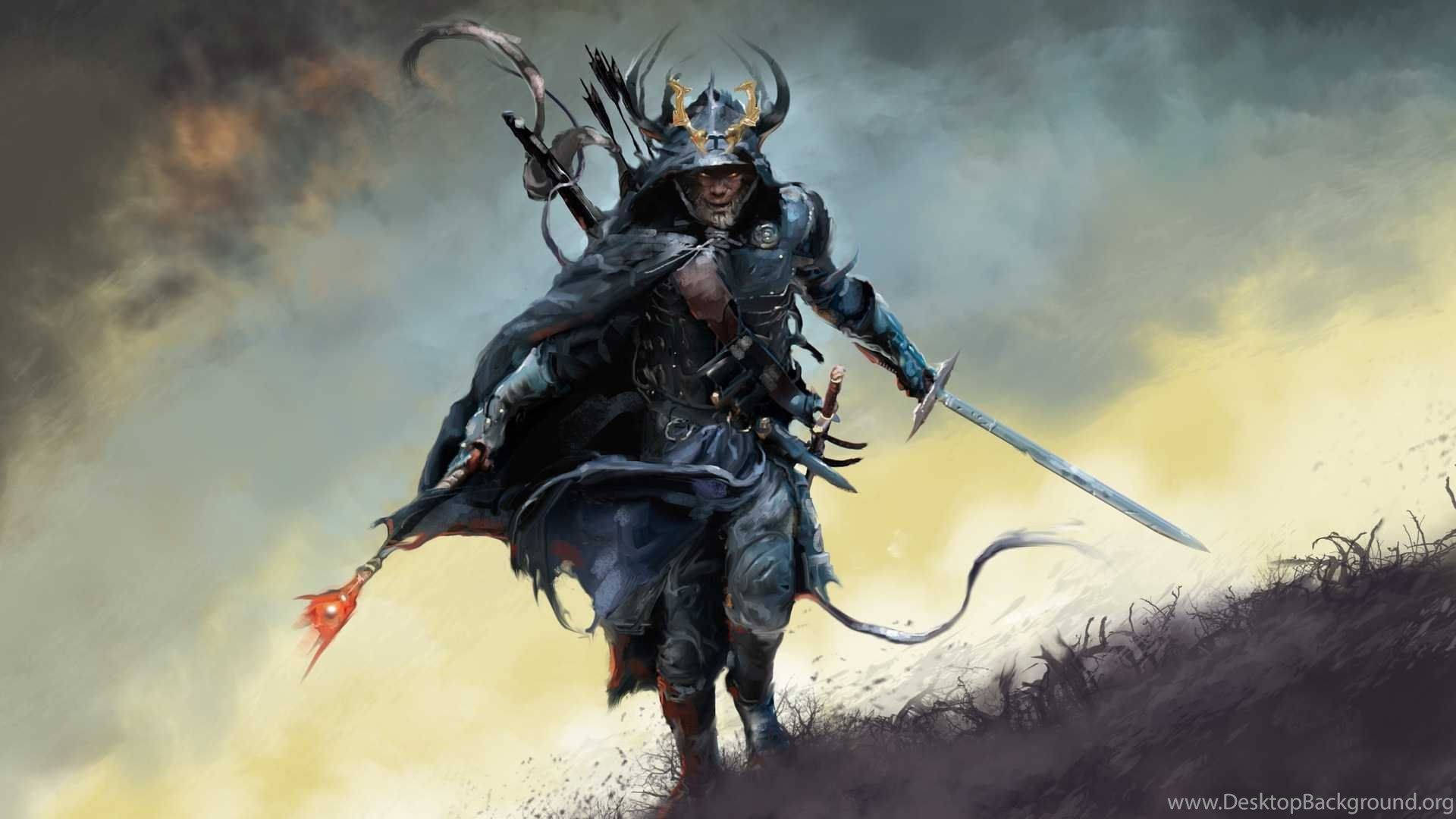 Papalapit na Samurai ng Hapon Wallpaper