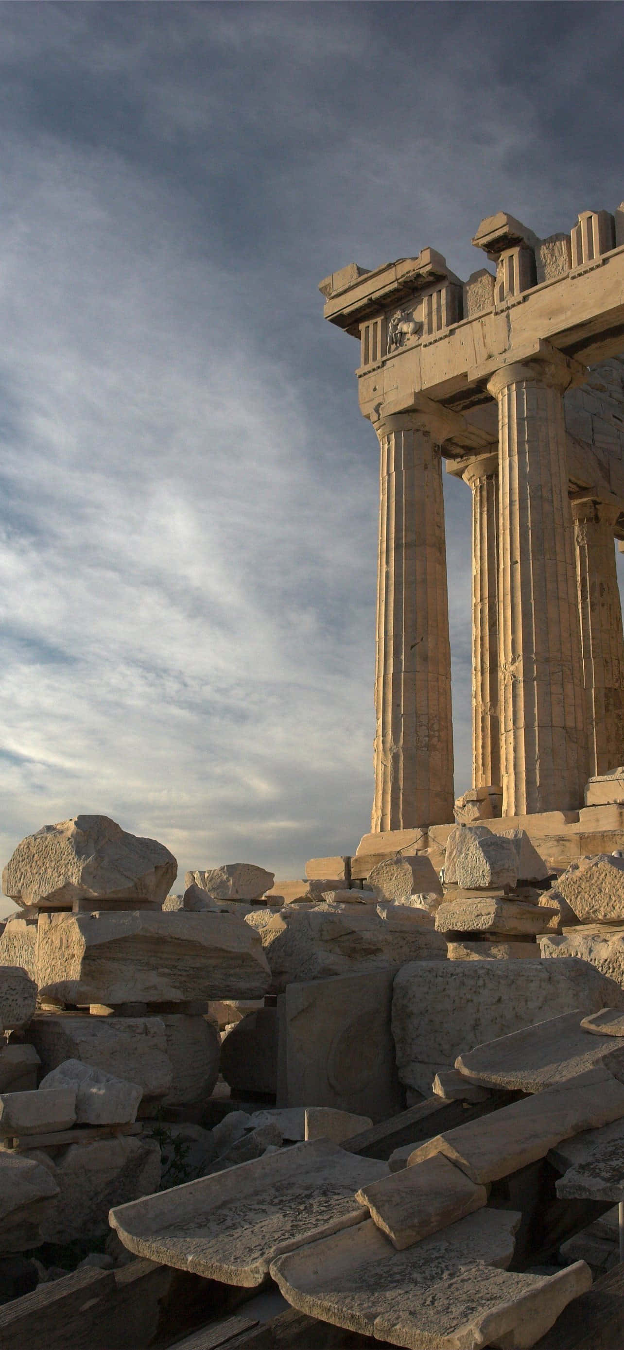 Parthenon Rubble At Remains Sa Acropolis Wallpaper