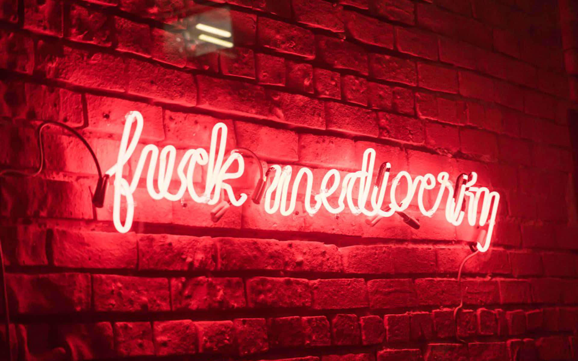 Pasiglahin ang iyong mundo gamit ang makulay na Neon Red Aesthetic! Wallpaper