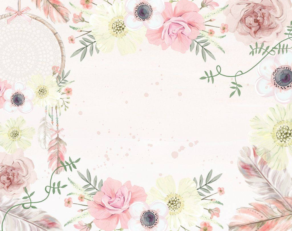 Pasiglahin ang Inyong Bahay ng Boho Floral Patterns Wallpaper