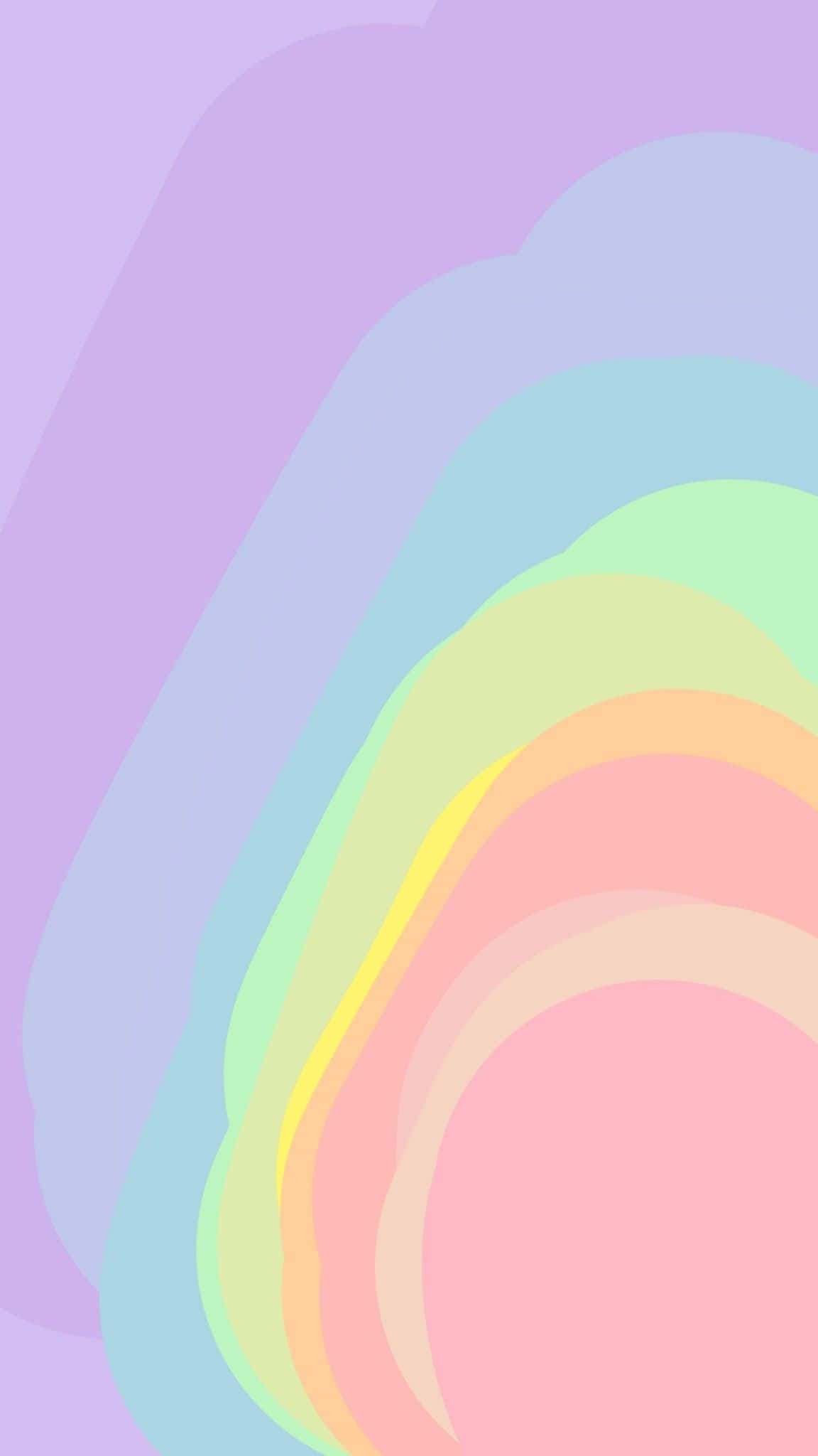 Pasiglahin ang iyong araw gamit ang makulay na rainbow aesthetic! Wallpaper