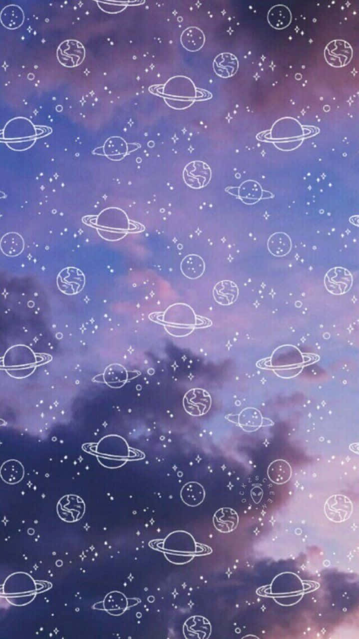 Pasiglahin ang iyong araw gamit ang masaya at kaakit-akit na Cute Purple background Wallpaper