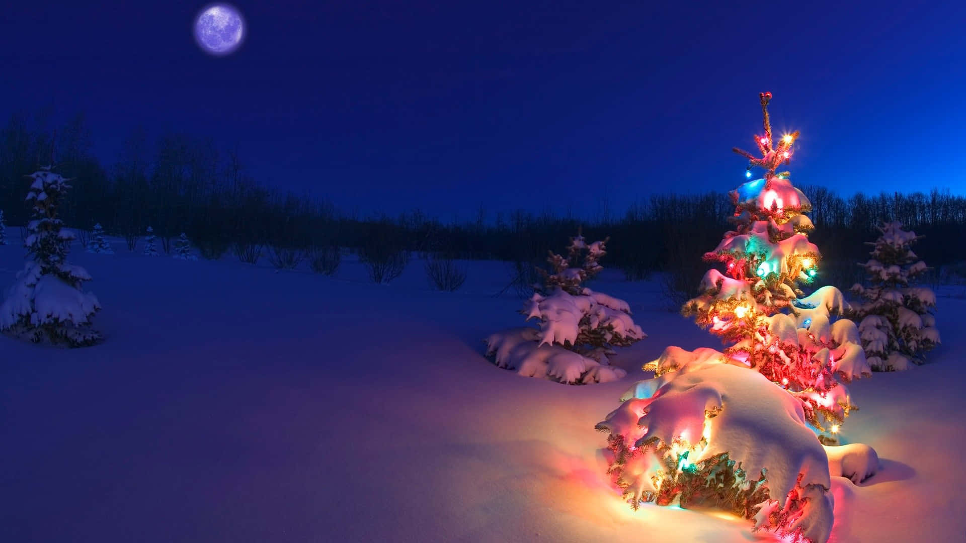 Pasiglahin ang Iyong Christmas Desktop gamit ang mga maligayang palamuti Wallpaper