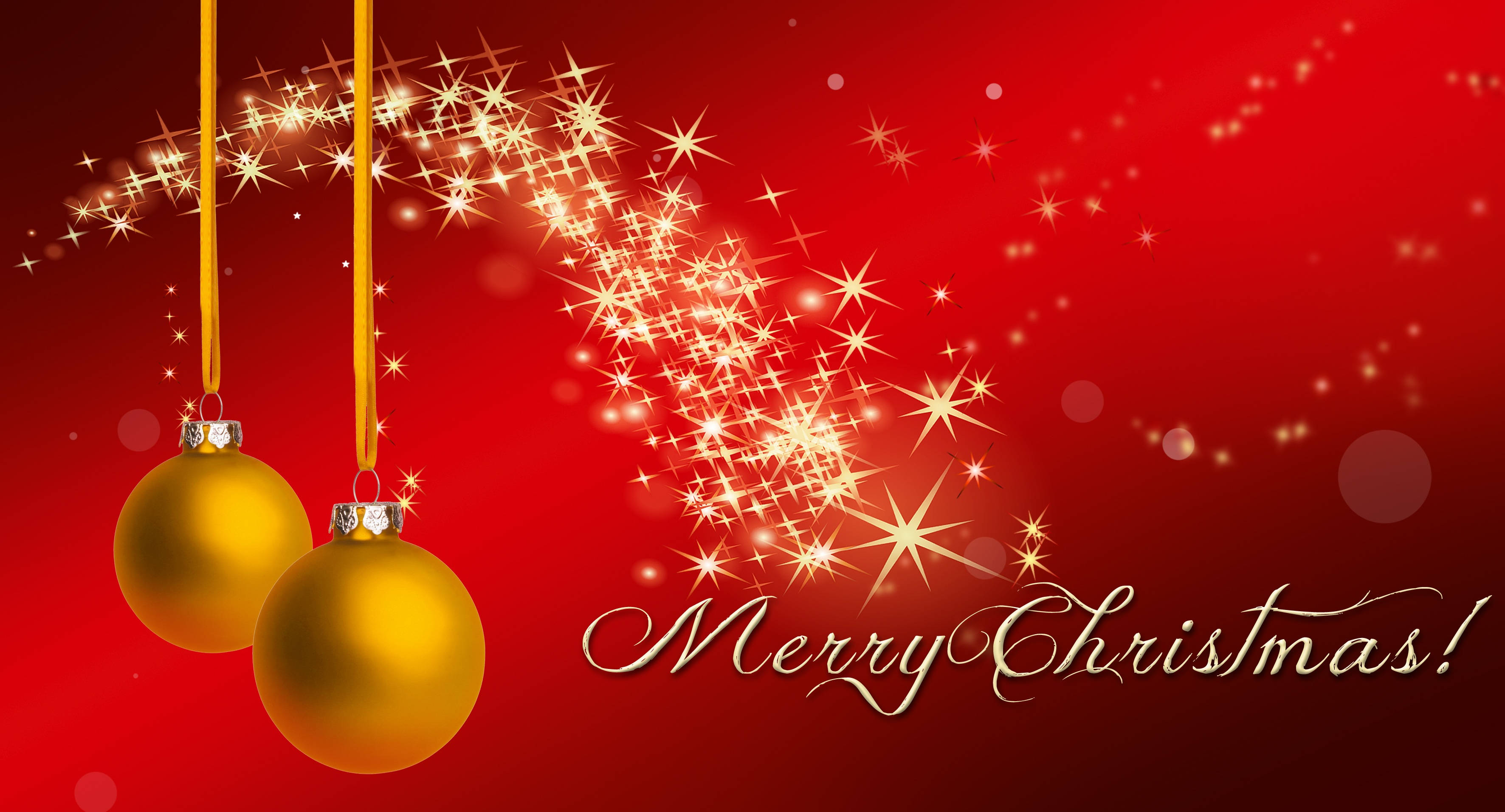 Pasikatin ang iyong Pasko sa makulay na pulang temang selebrasyon! Wallpaper