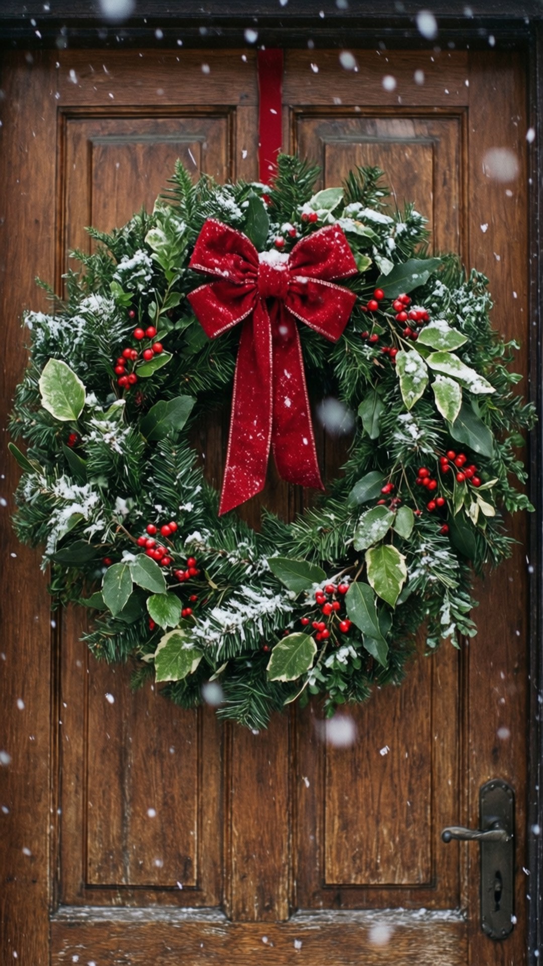 Paspasan ng Pasko na Korona Wallpaper