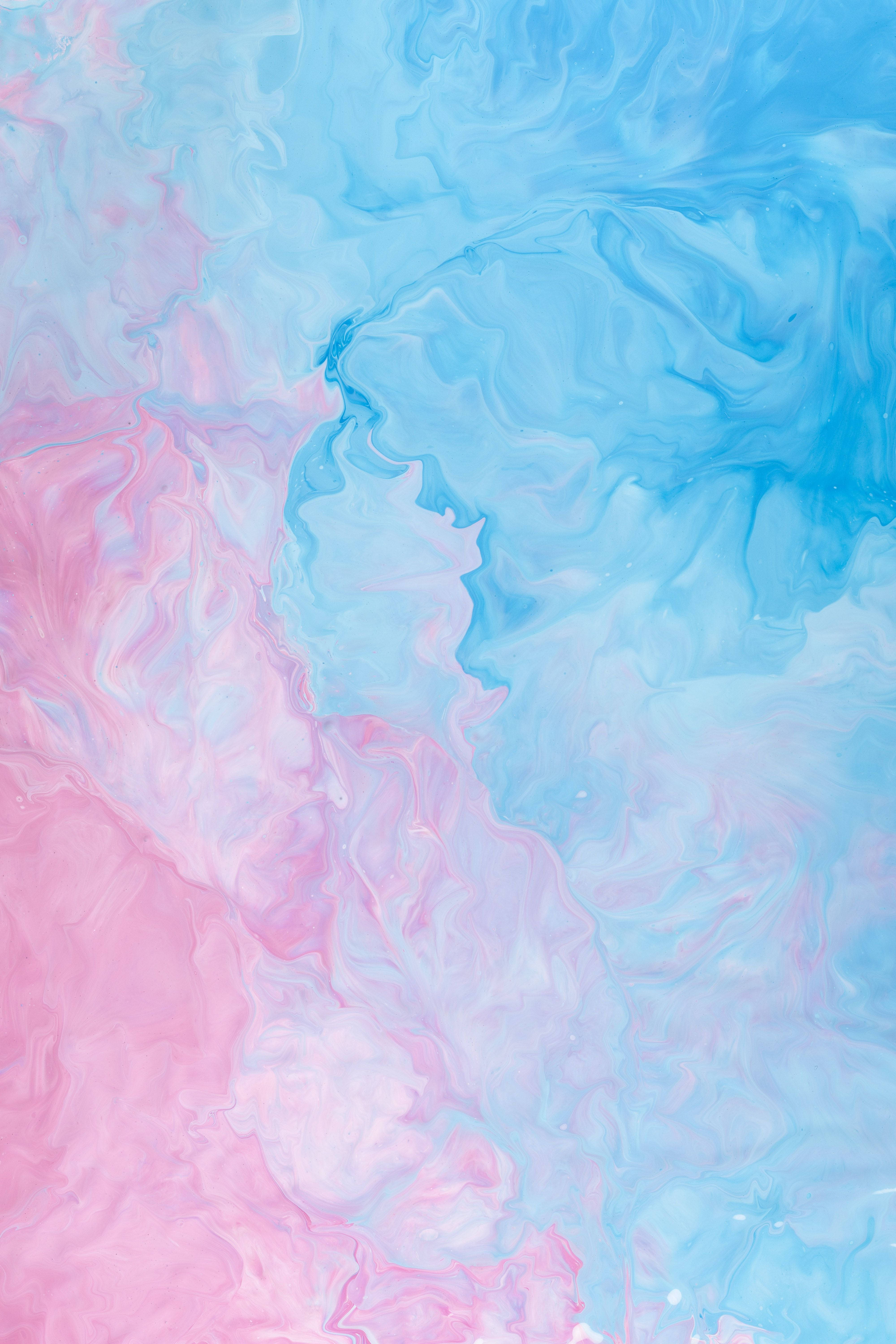 Pastel iPad Blue At Pink Blending Wallpaper