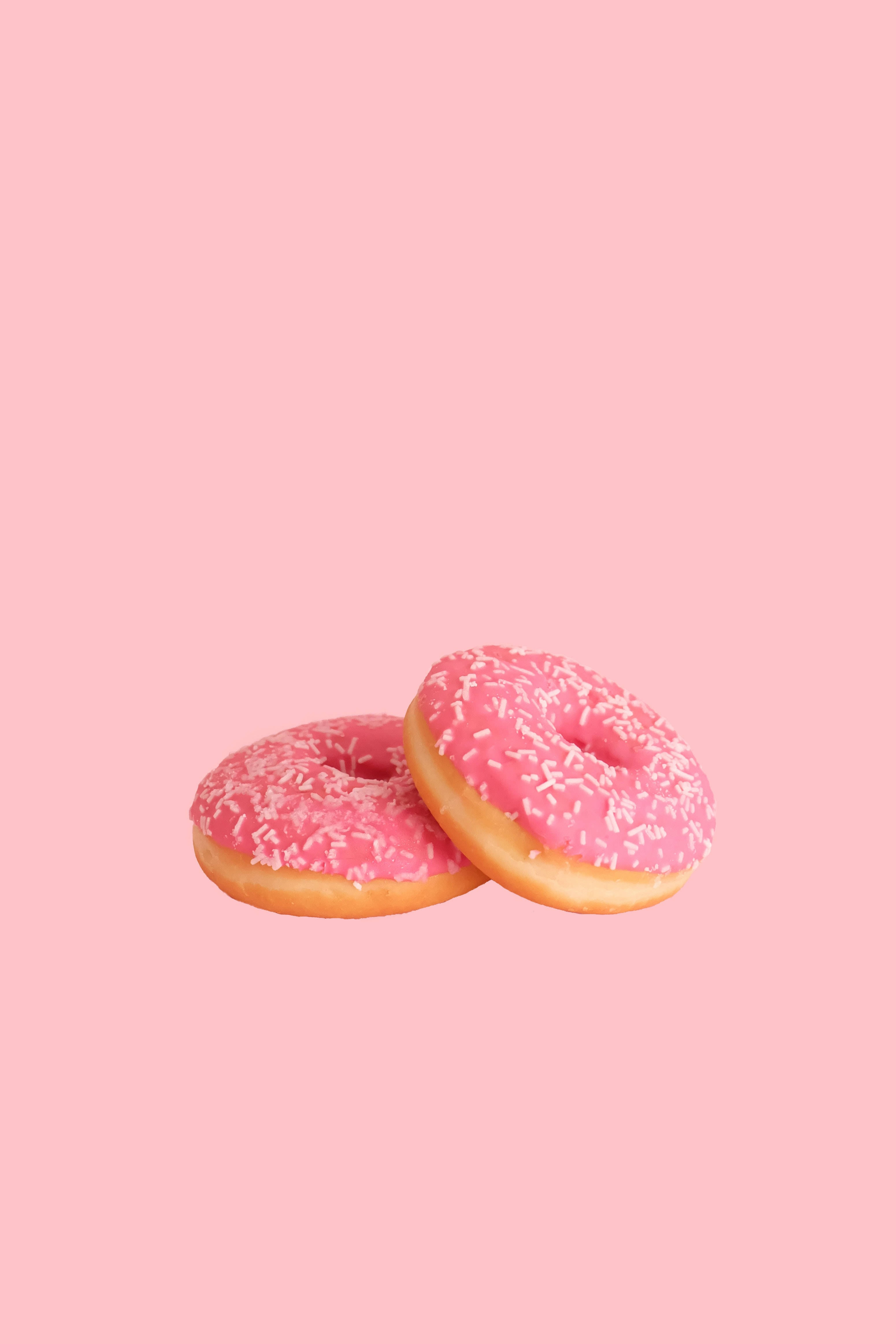 Pastel iPhone Pink na Pagkain Wallpaper
