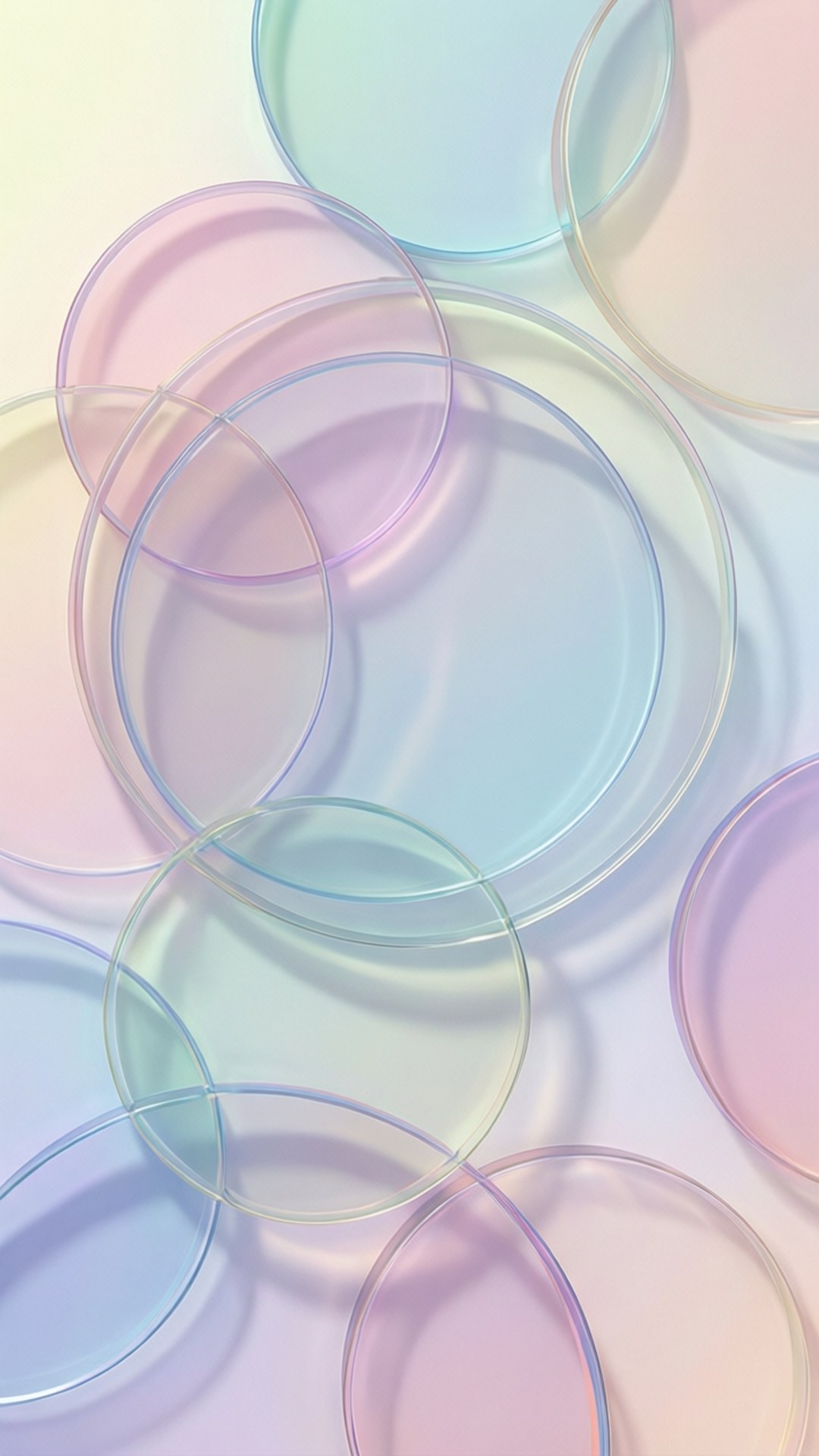 Pastel na Geometric Circles Wallpaper