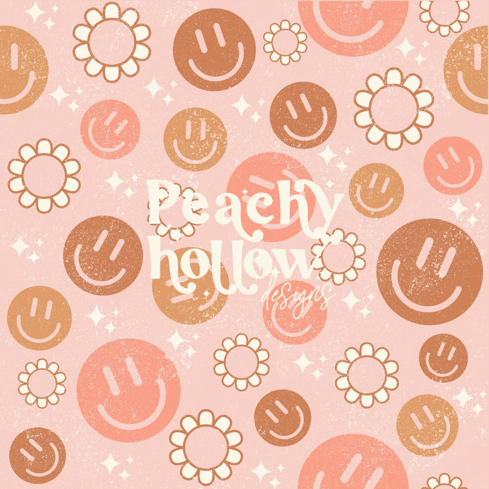 Pastel na Peachy Hollow Preppy PFP Wallpaper