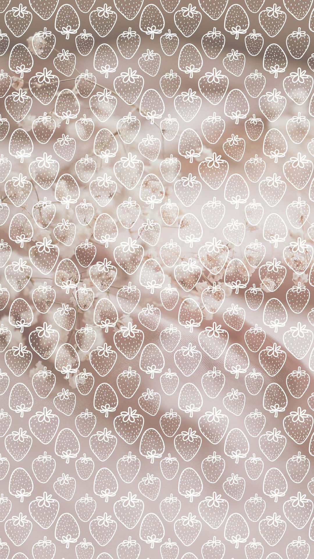 Pattern Background na Aesthetic ng Strawberries VSCO Wallpaper