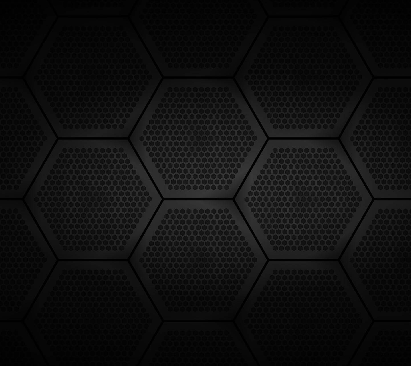 Pattern na Hexagon na Metallic Black Abstract Wallpaper