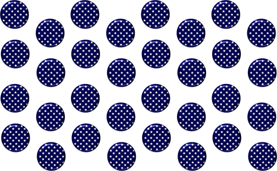 Pattern ng Bituin na Spheres sa Itim na Background Wallpaper