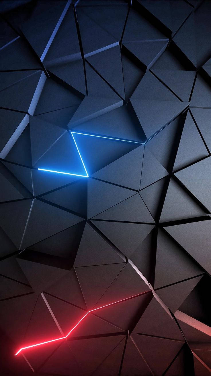 Pattern ng Tatsulok na 3D para sa Telepono ng Lalaki Wallpaper