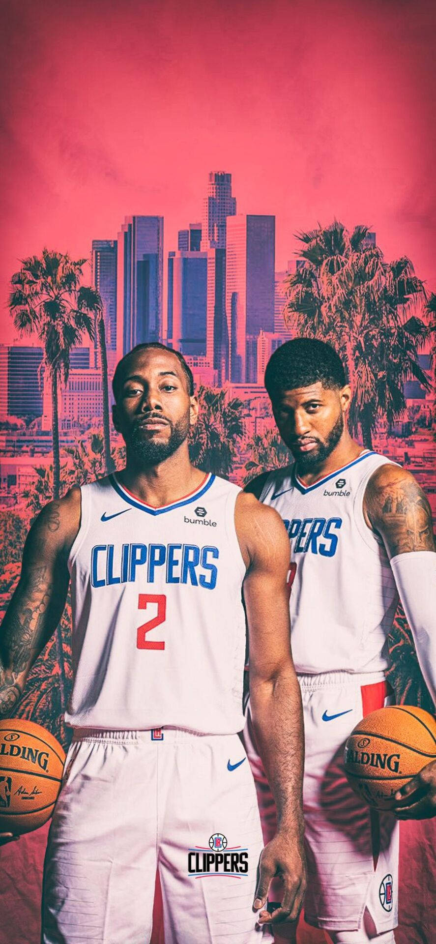 Paul George At Kawhi Leonard Wallpaper