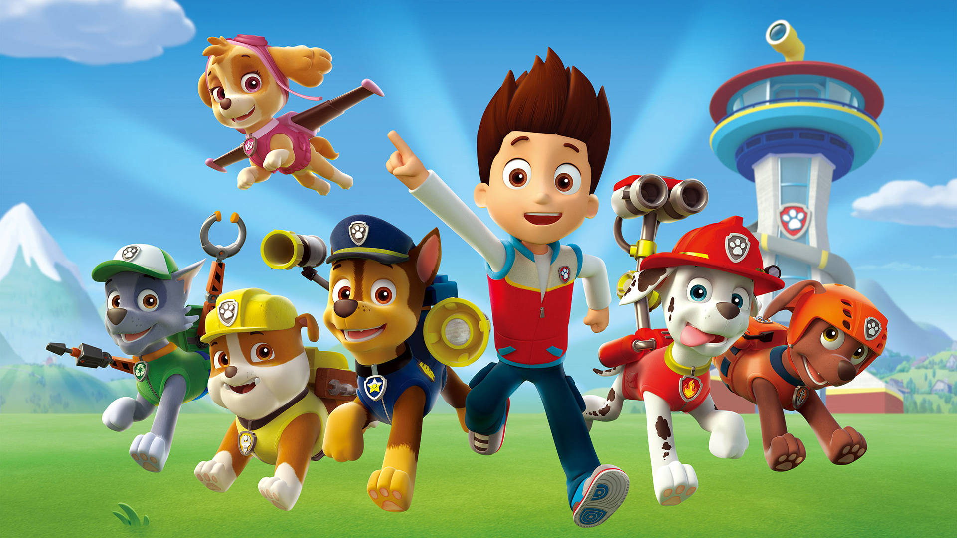 Paw Patrol Ang Pelikula Base Deployment Wallpaper