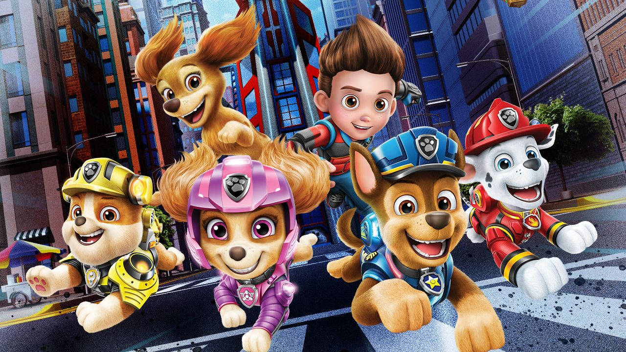 Paw Patrol The Movie Pups na Sumusugod Wallpaper