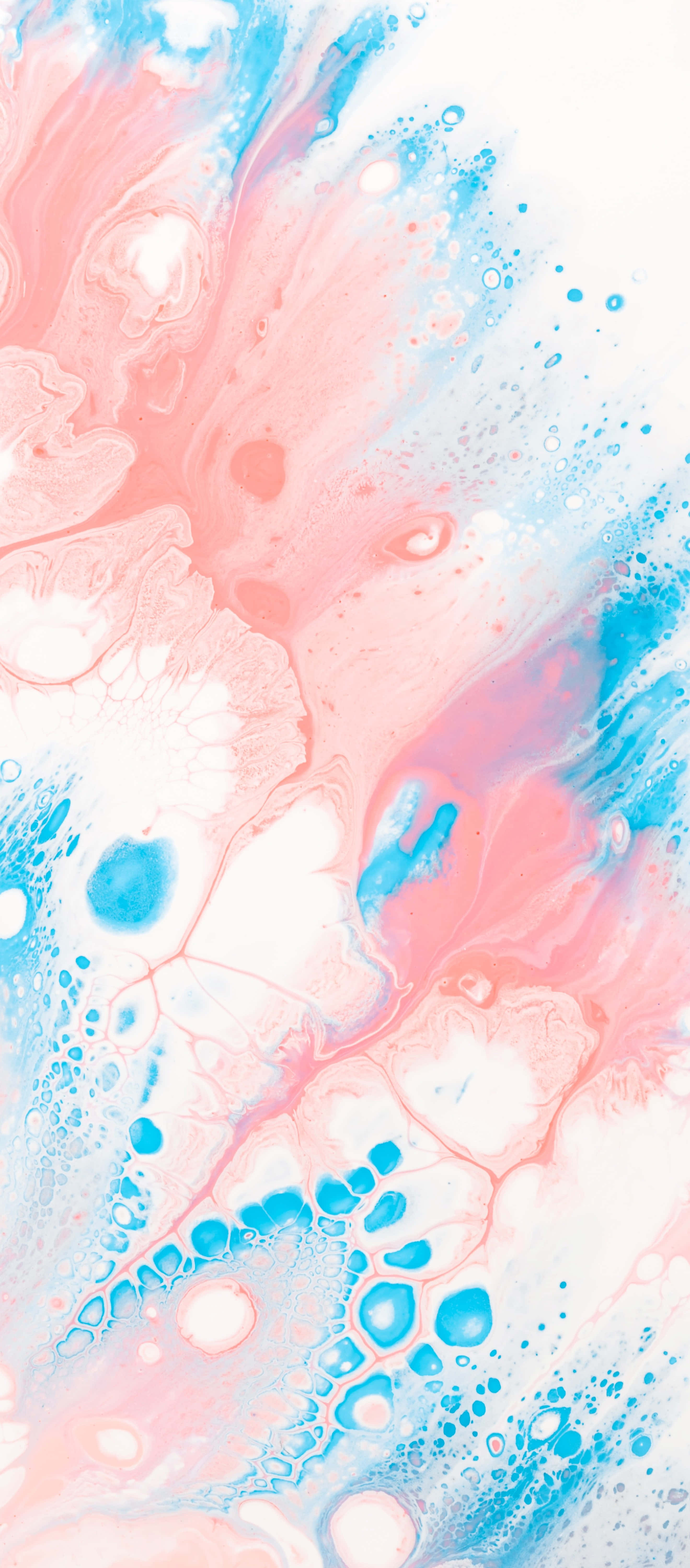 Peachy Blue iPhone X Marble Background Wallpaper
