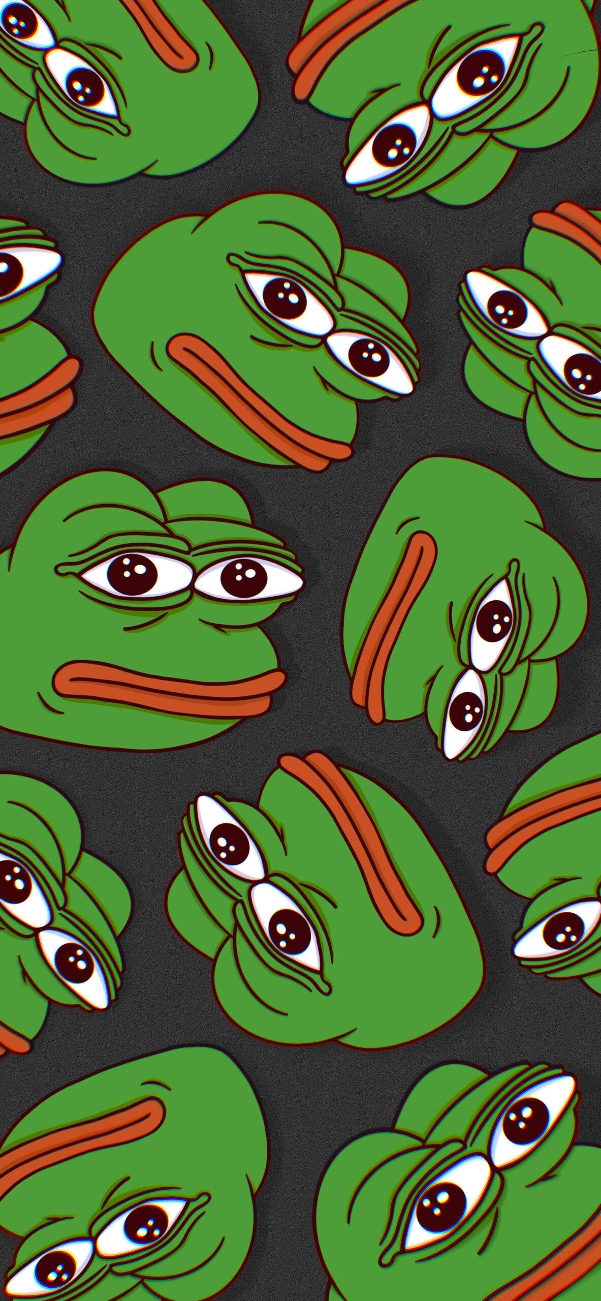 Pepe The Frog Luntiang Pattern Wallpaper