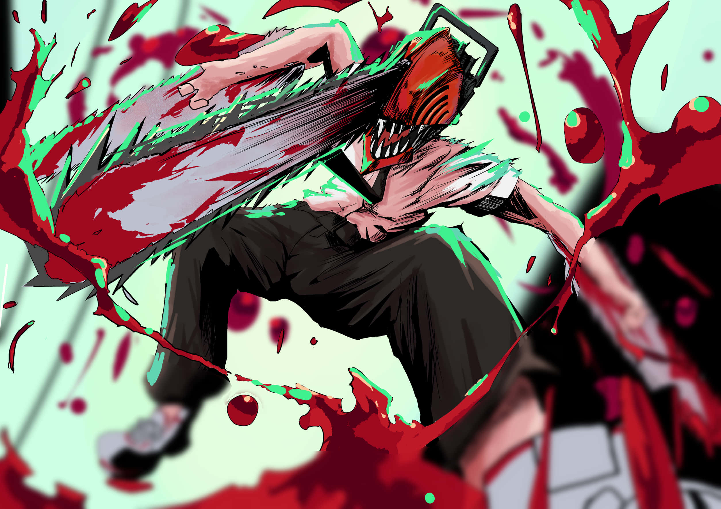 PFP ng Chainsaw Man na Duguan Wallpaper