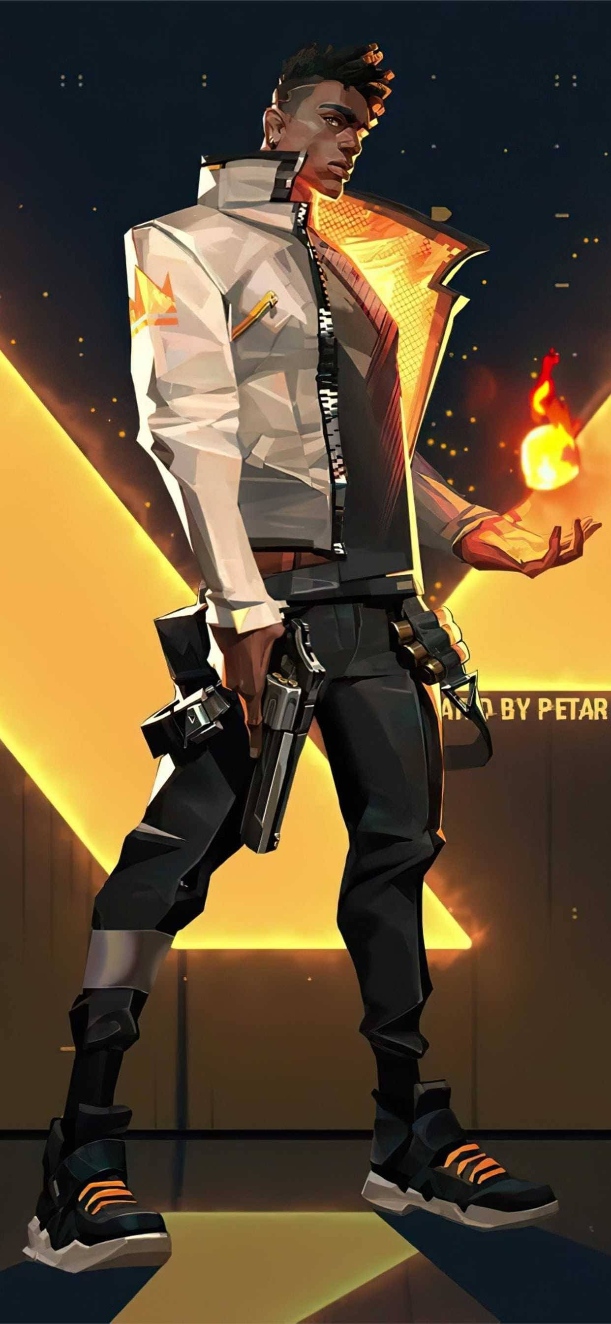 Phoenix Valorant iPhone Wallpaper
