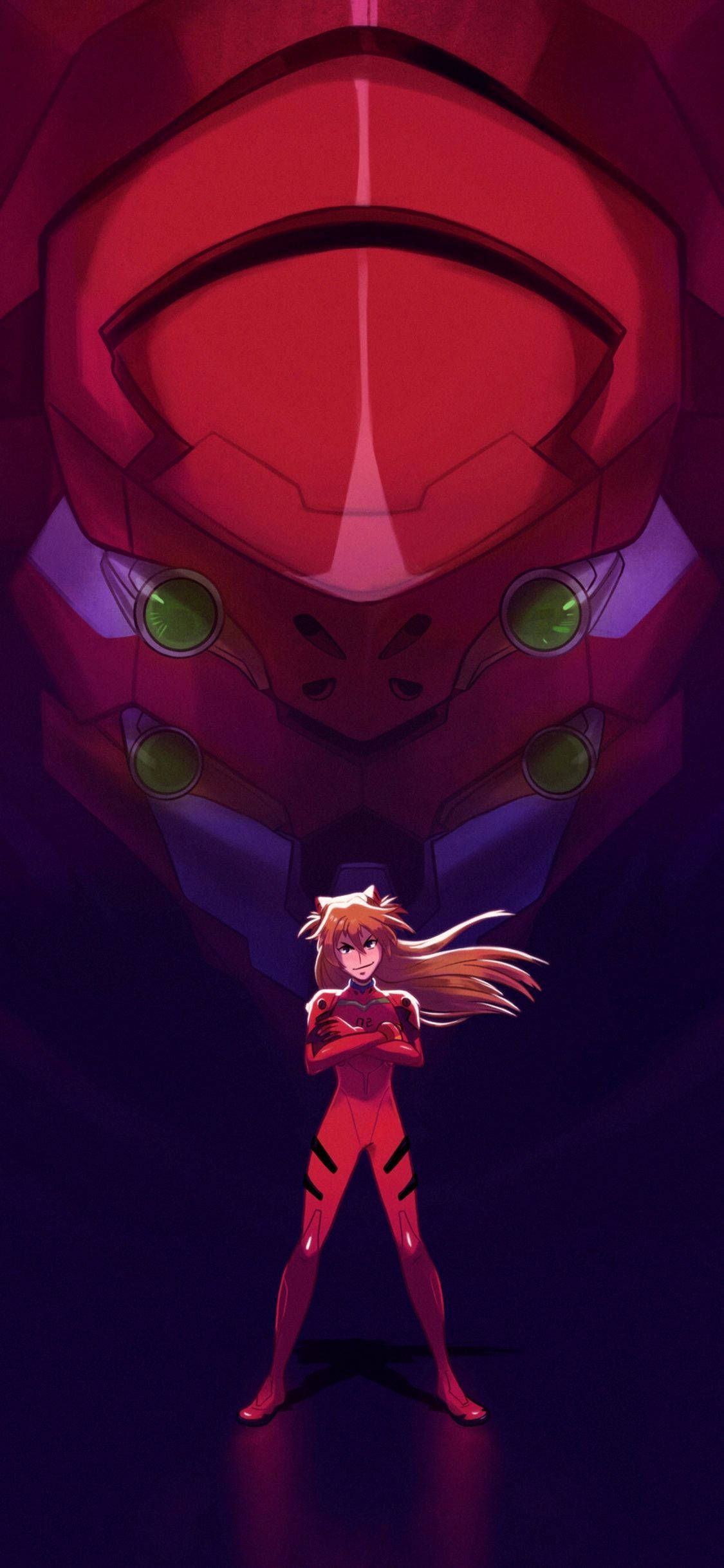 Phone na I-styled Pagkatapos ng Popular Anime Series, Evangelion Wallpaper