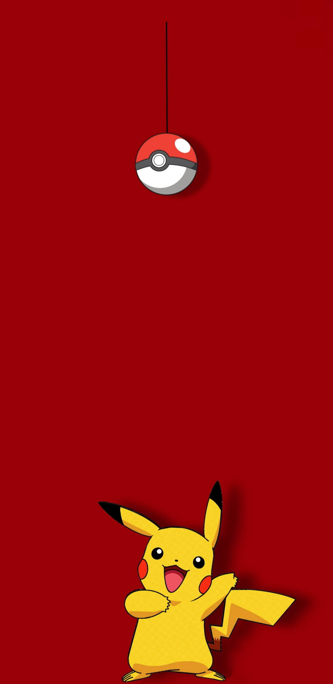 Pikachu na may Butas ng Suntok 4K Wallpaper