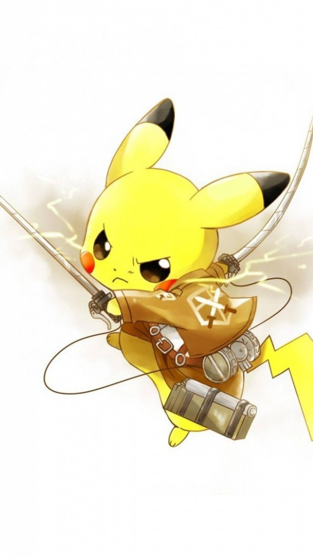 Pikachu na nag-eenjoy sa sikat ng araw at labas Wallpaper