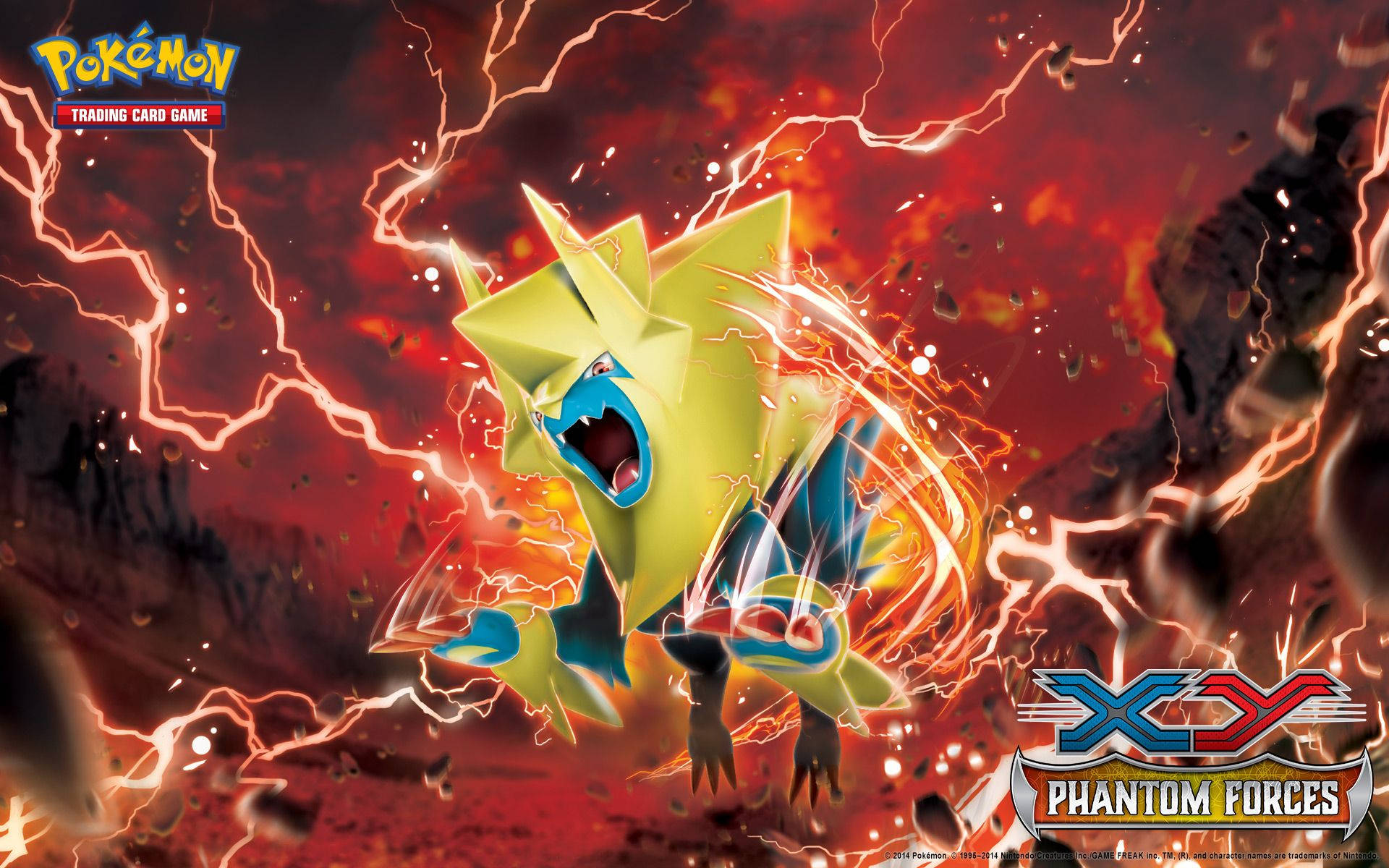 Si Pikachu, ang minamahal na electric mouse na Pokémon Wallpaper