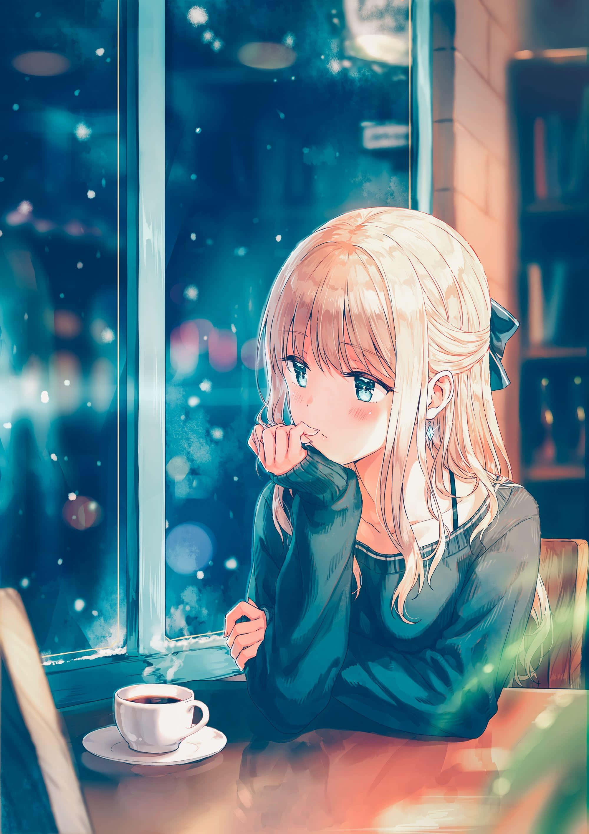 Pinakacute na Larawan ng Anime na Babae Wallpaper