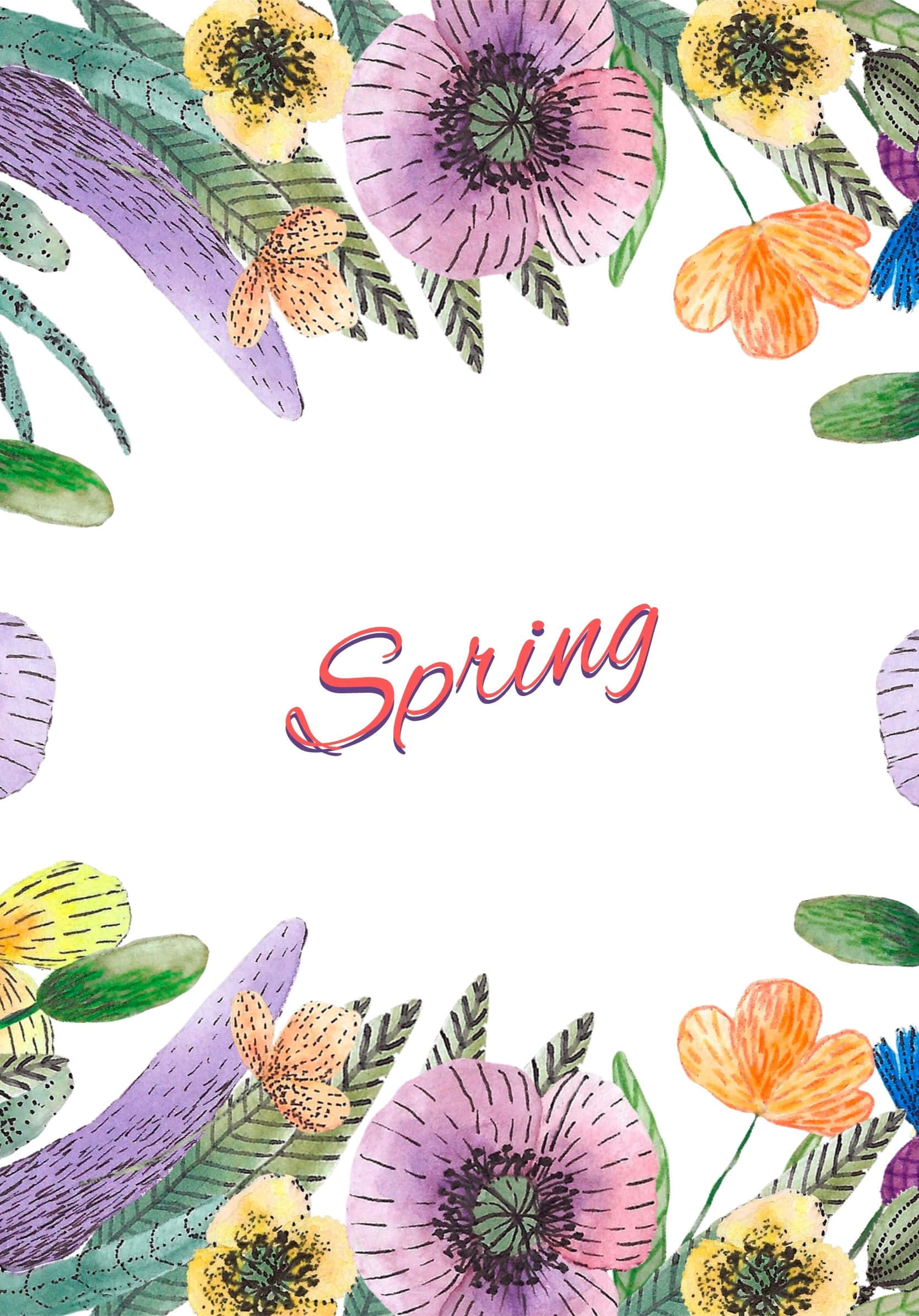 Pinakamagandang Spring Portrait HD Background Wallpaper