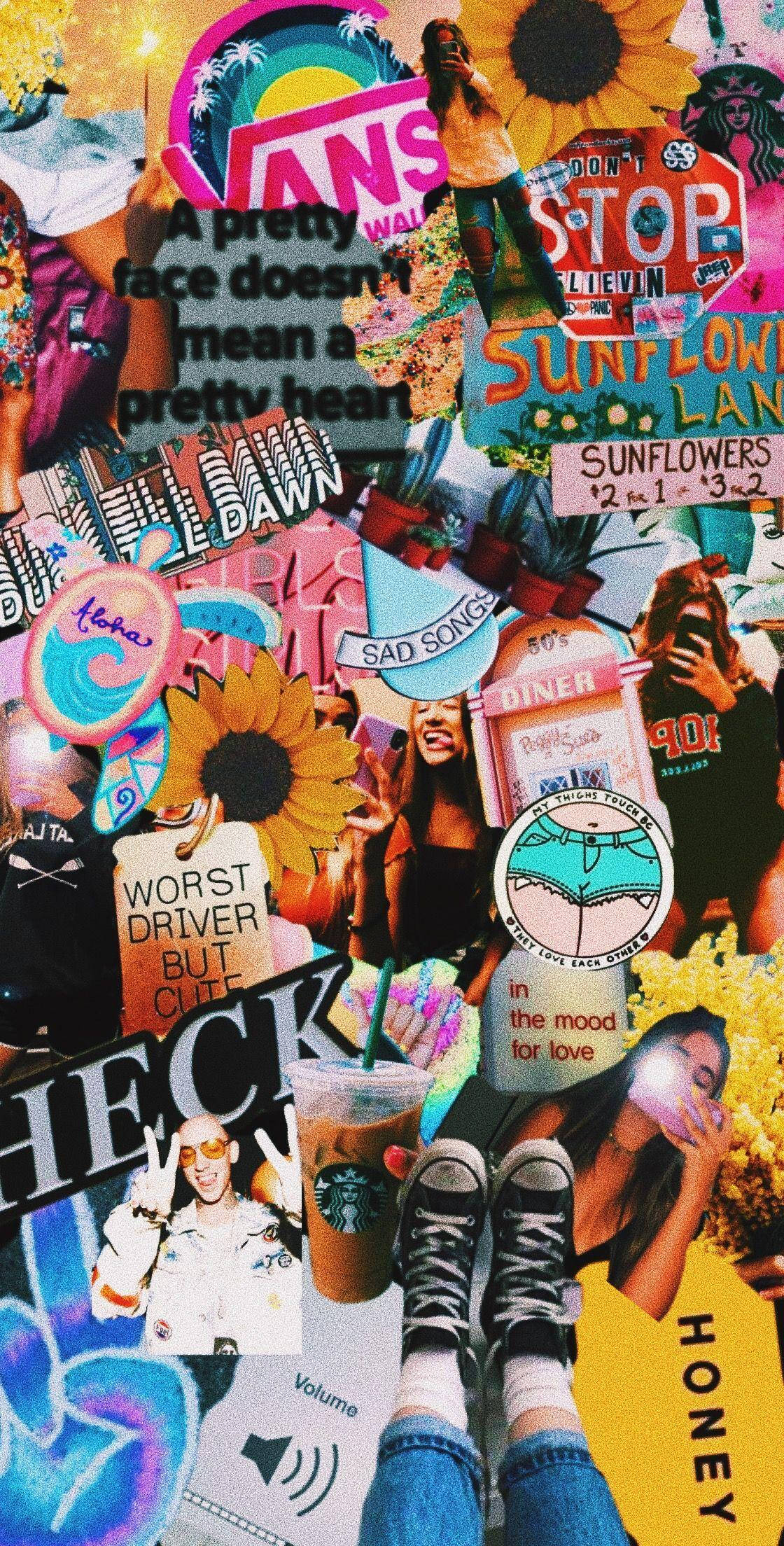 Pinakamalalang Driver Pero Cute Aesthetic VSCO Collage Wallpaper