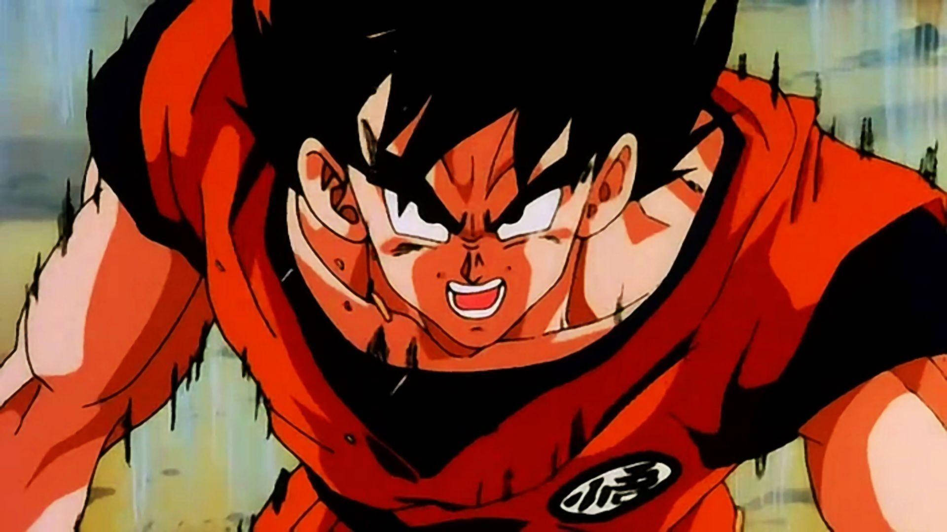 Pinakawalan ni Goku ang kanyang kapangyarihan Wallpaper