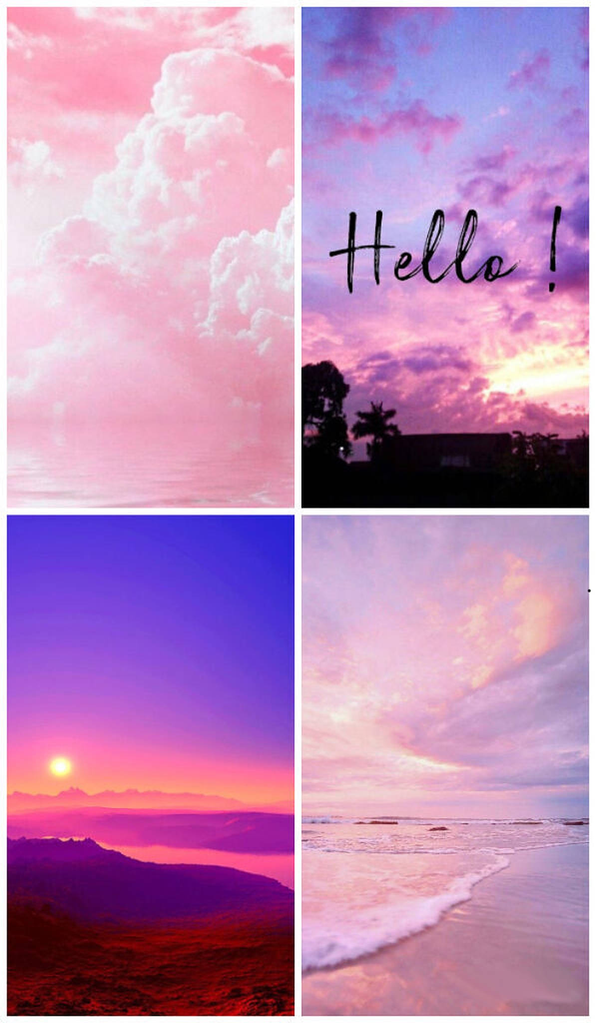 Pink Aesthetic Collage para sa iPhone Wallpaper