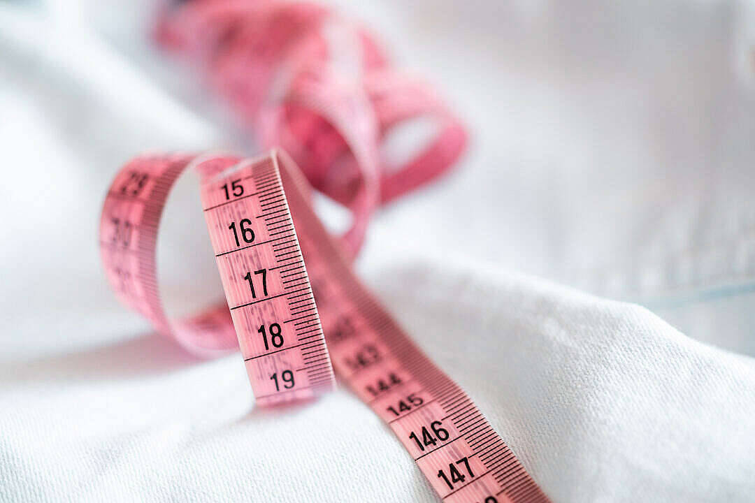 Pink Aesthetic Measuring Tape Wallpaper