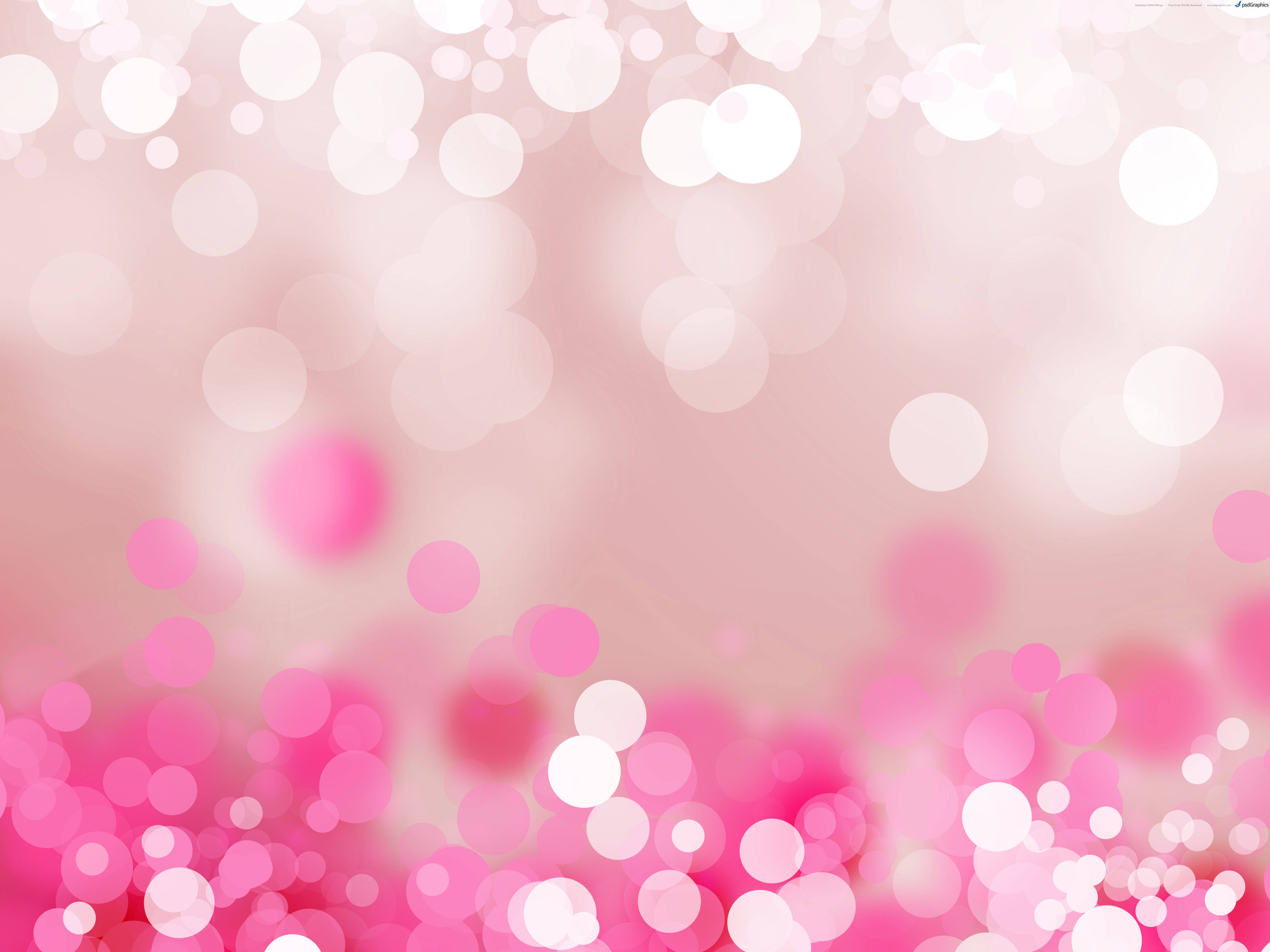 Pink at Puti na Malabong mga Liwanag Wallpaper