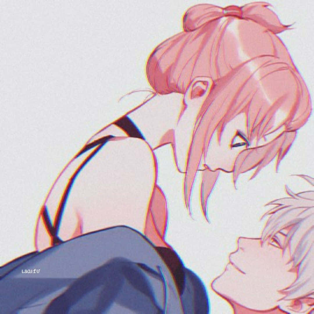Pink Haired Girl na Matching Couple Pfp Wallpaper