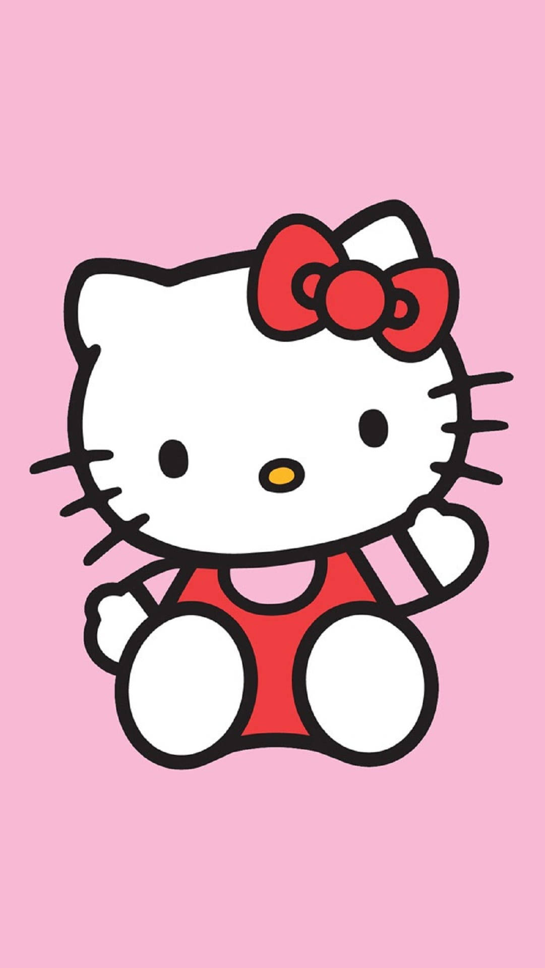 Pink Hello Kitty Kumakaway at Nakaupo Wallpaper