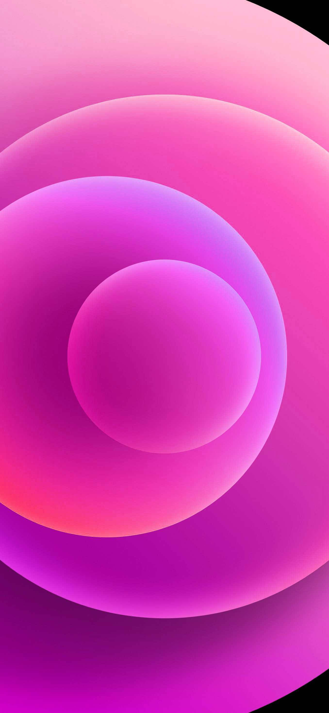 Pink Orbs iPhone 12 Wallpaper