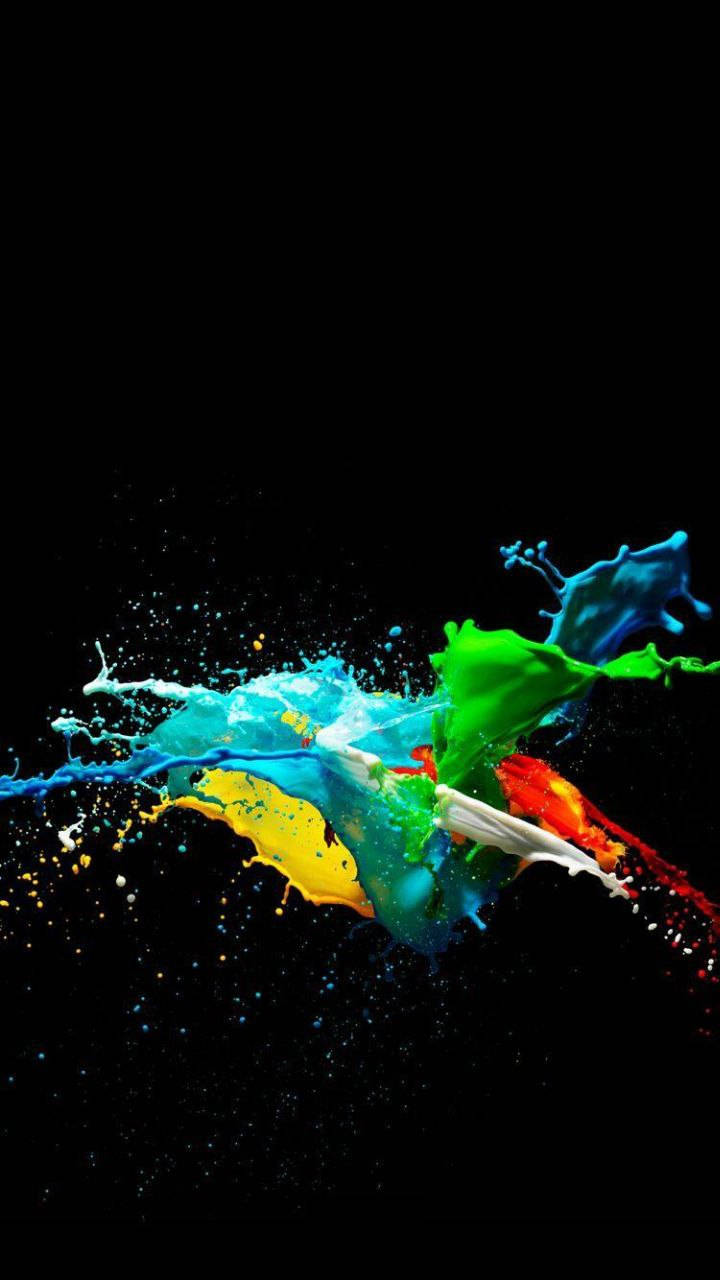 Pintura Splashes Original iPhone 7 Wallpaper