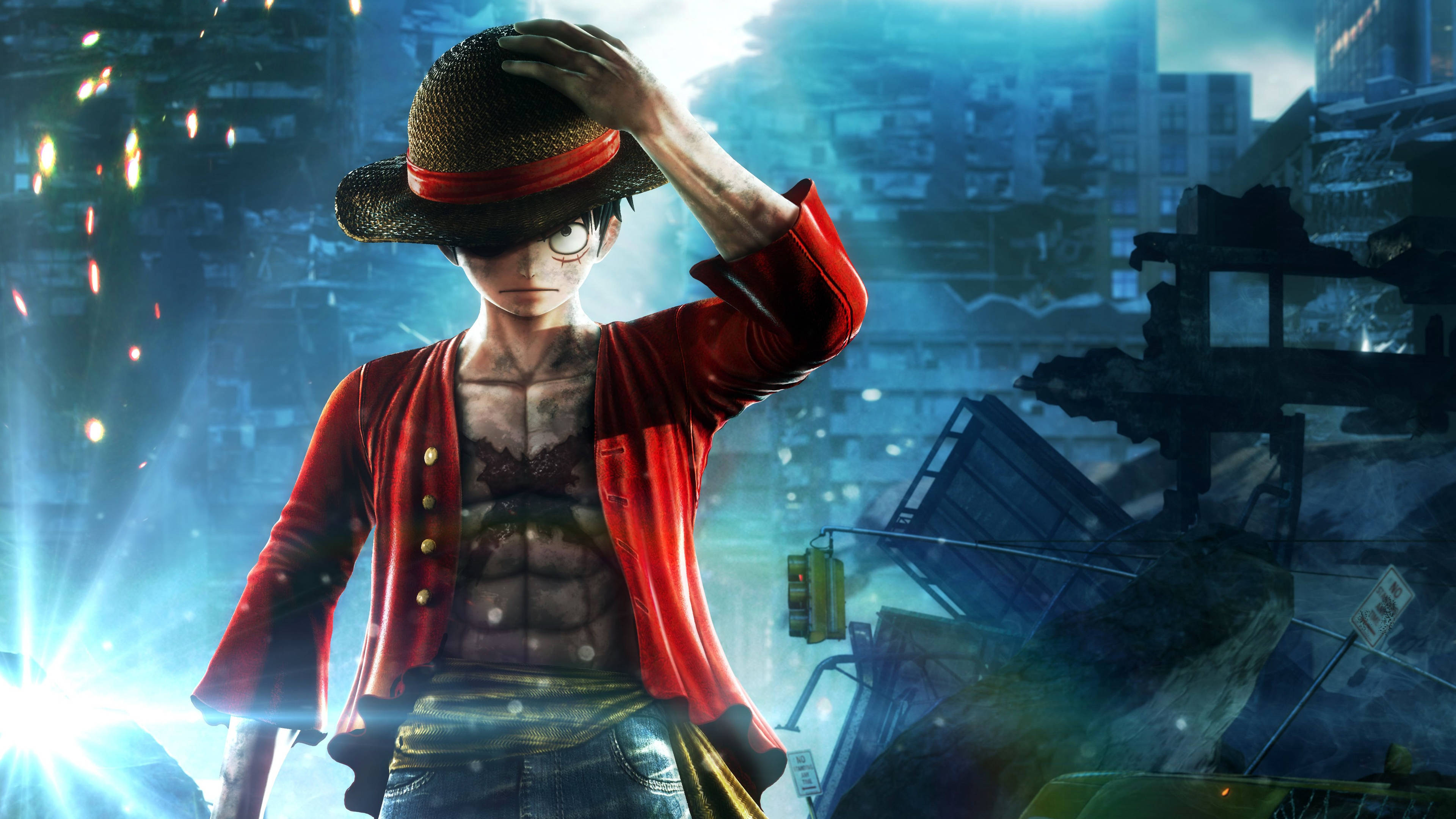 Pirata Luffy At Barko Wallpaper